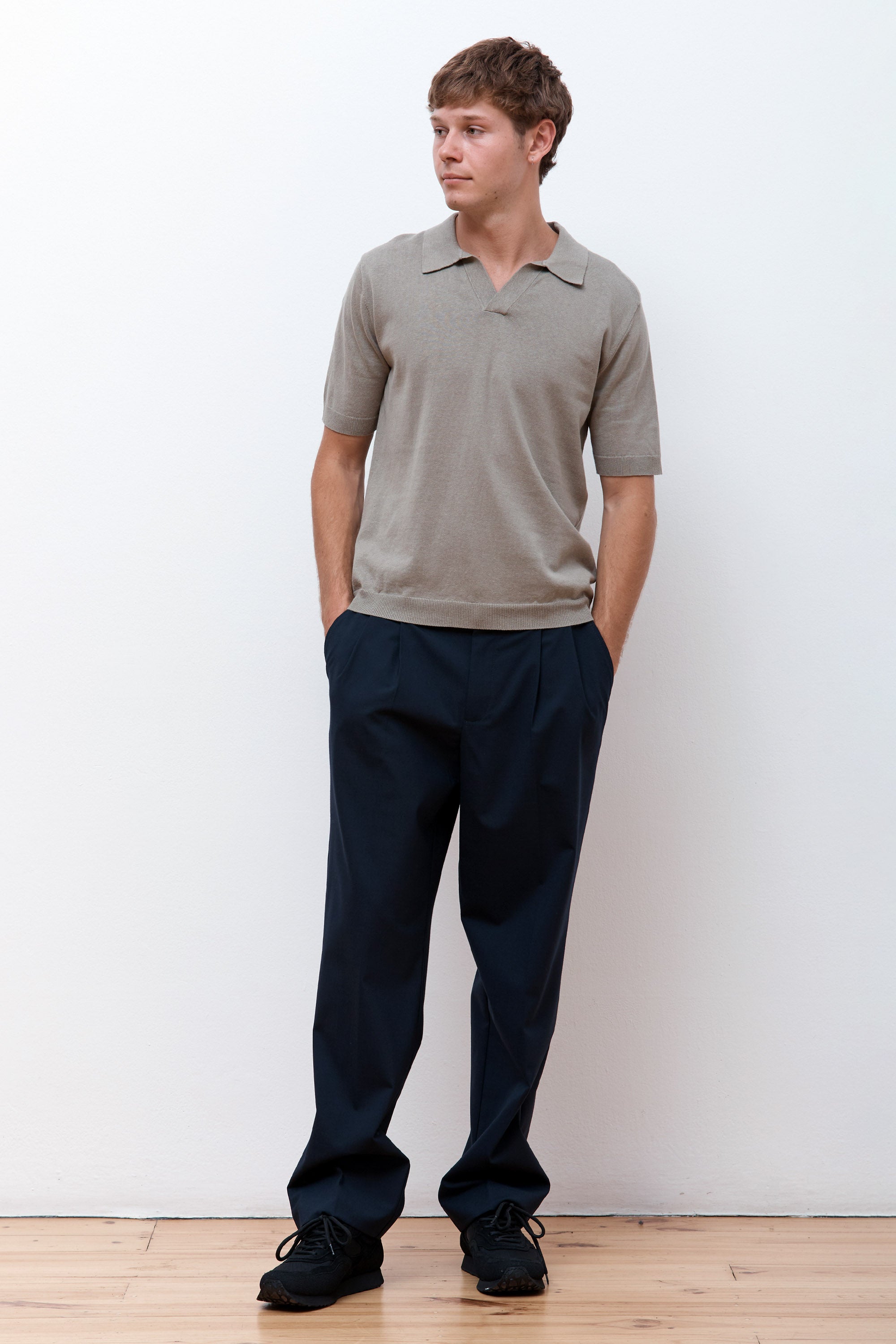 Benn Light Wool Pant Dark Navy