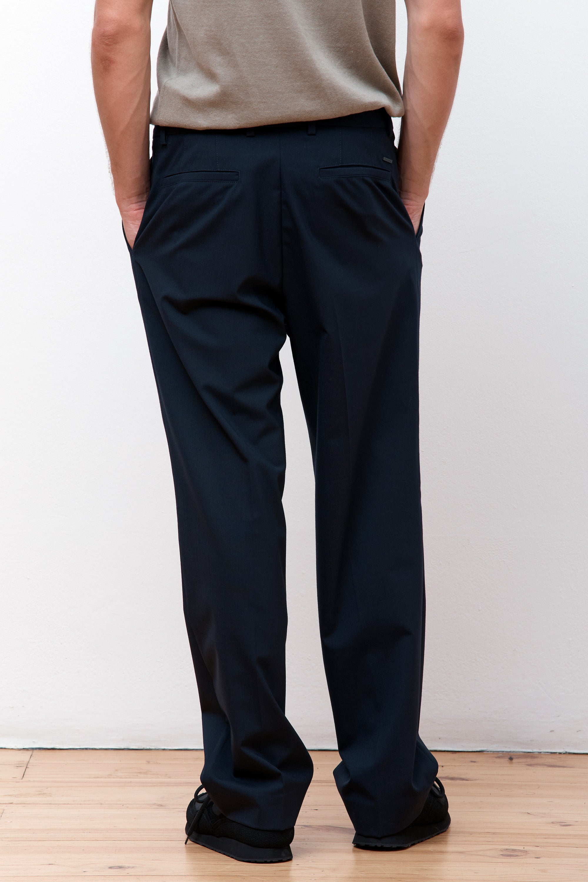 Benn Light Wool Pant Dark Navy