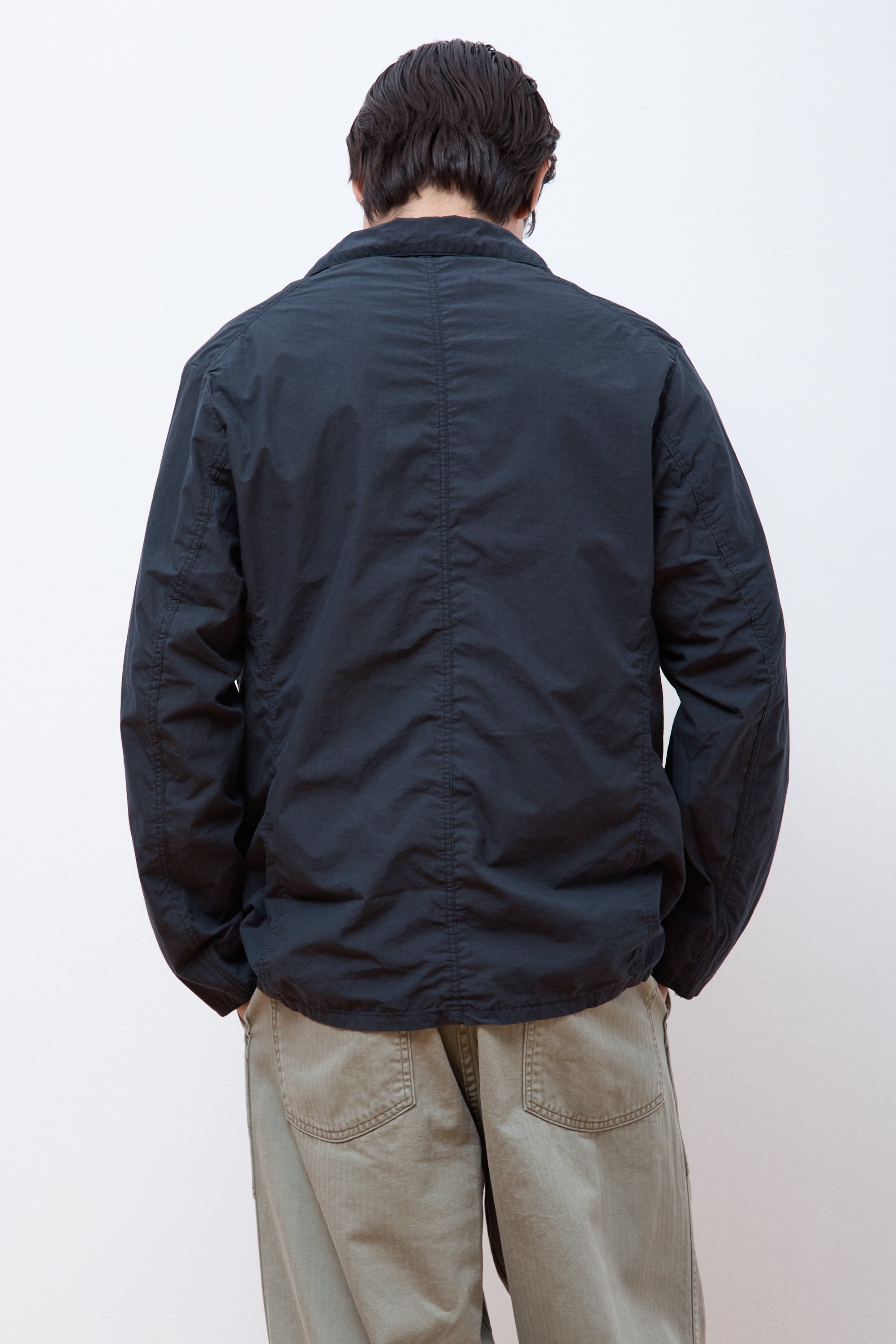 Light Simple Work Jacket Sumi Black