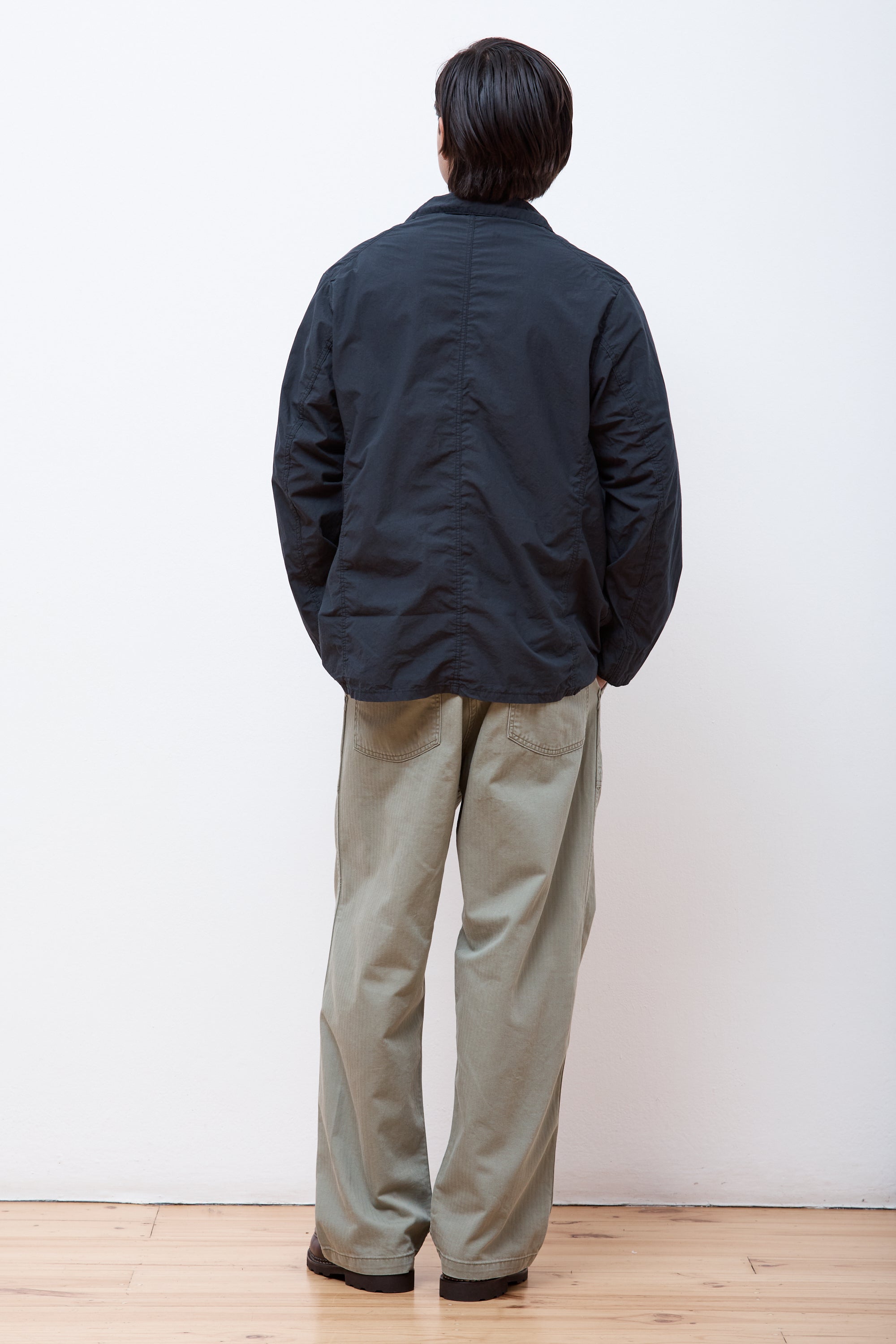 Light Simple Work Jacket Sumi Black