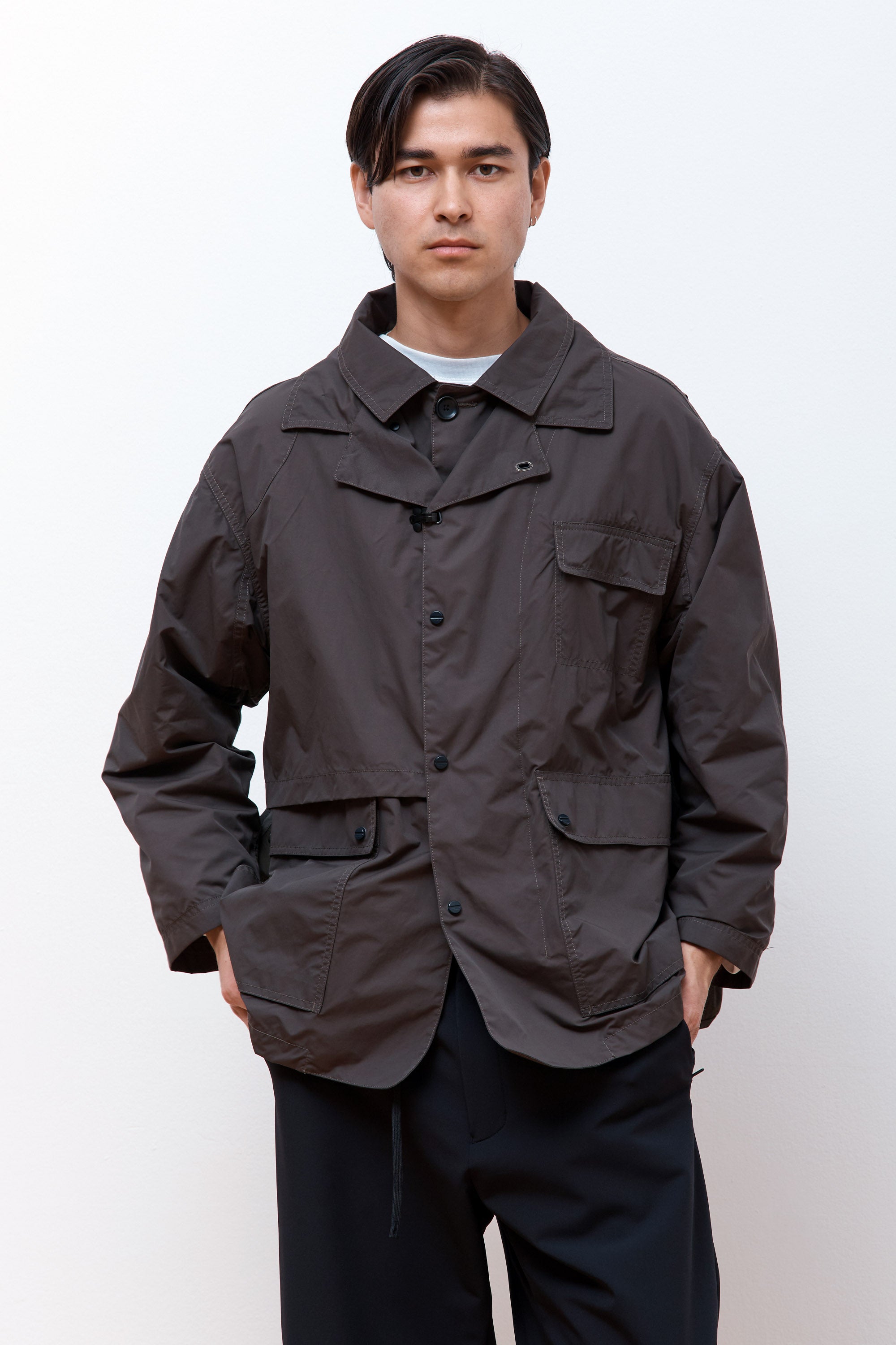 Detachable Hunting Jacket Fog Brown