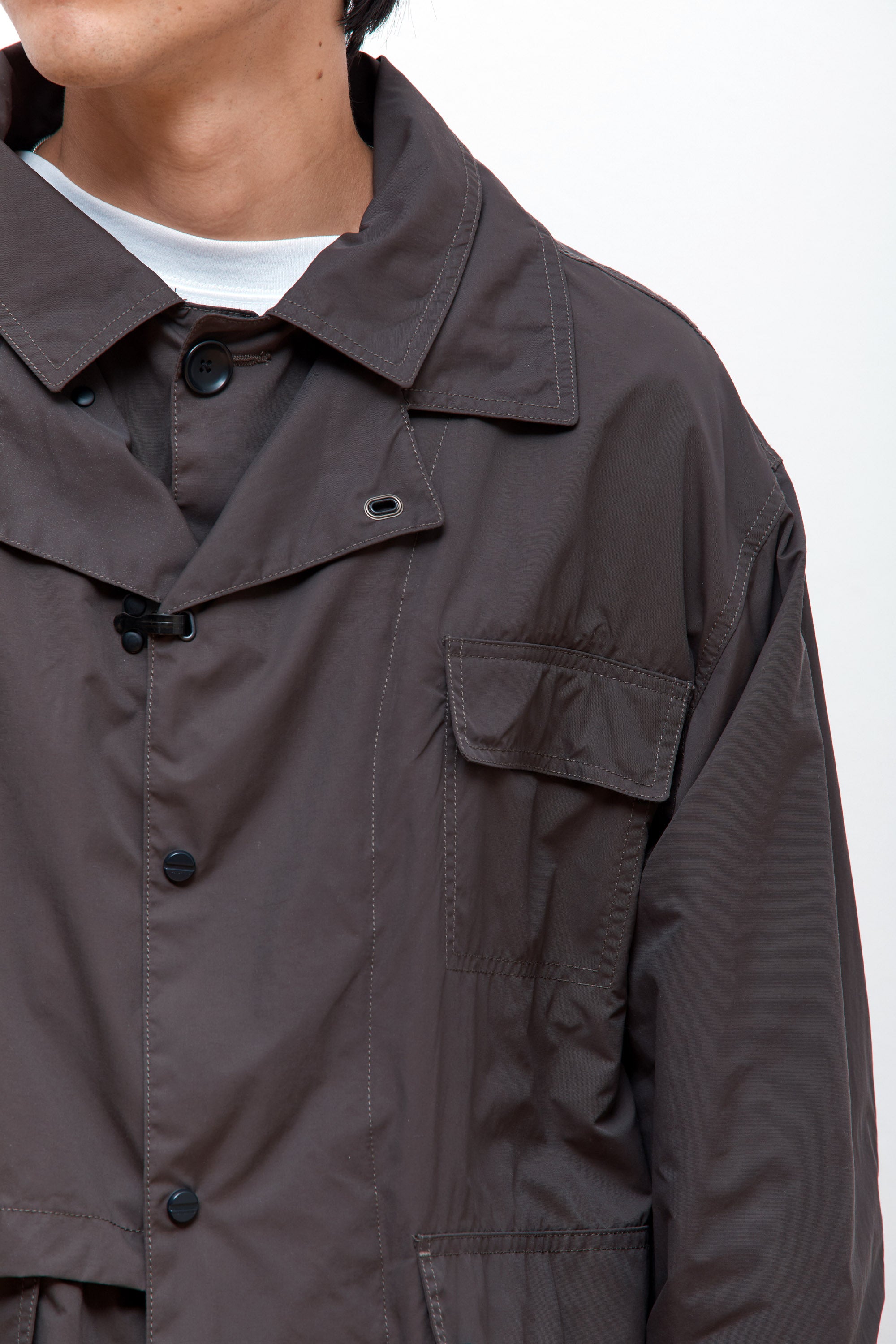 Detachable Hunting Jacket Fog Brown