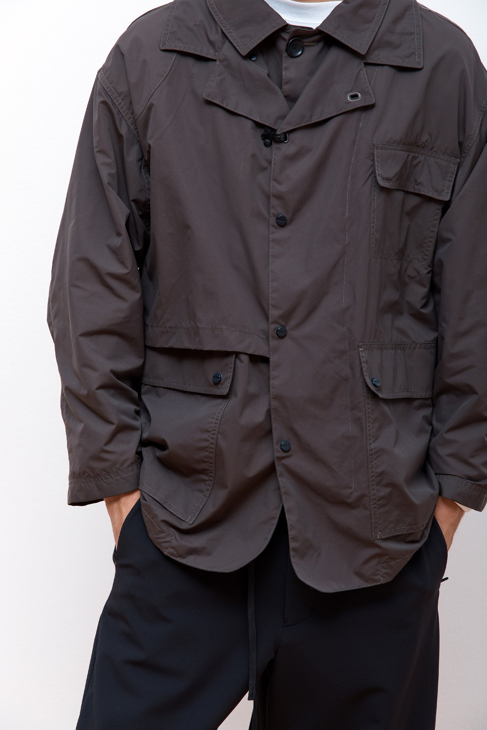 Detachable Hunting Jacket Fog Brown