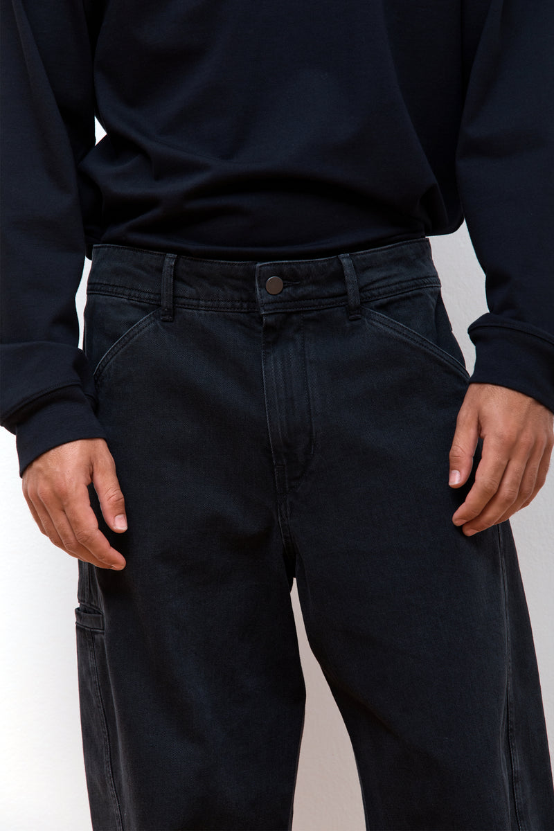 Twisted Workwear Pants Black