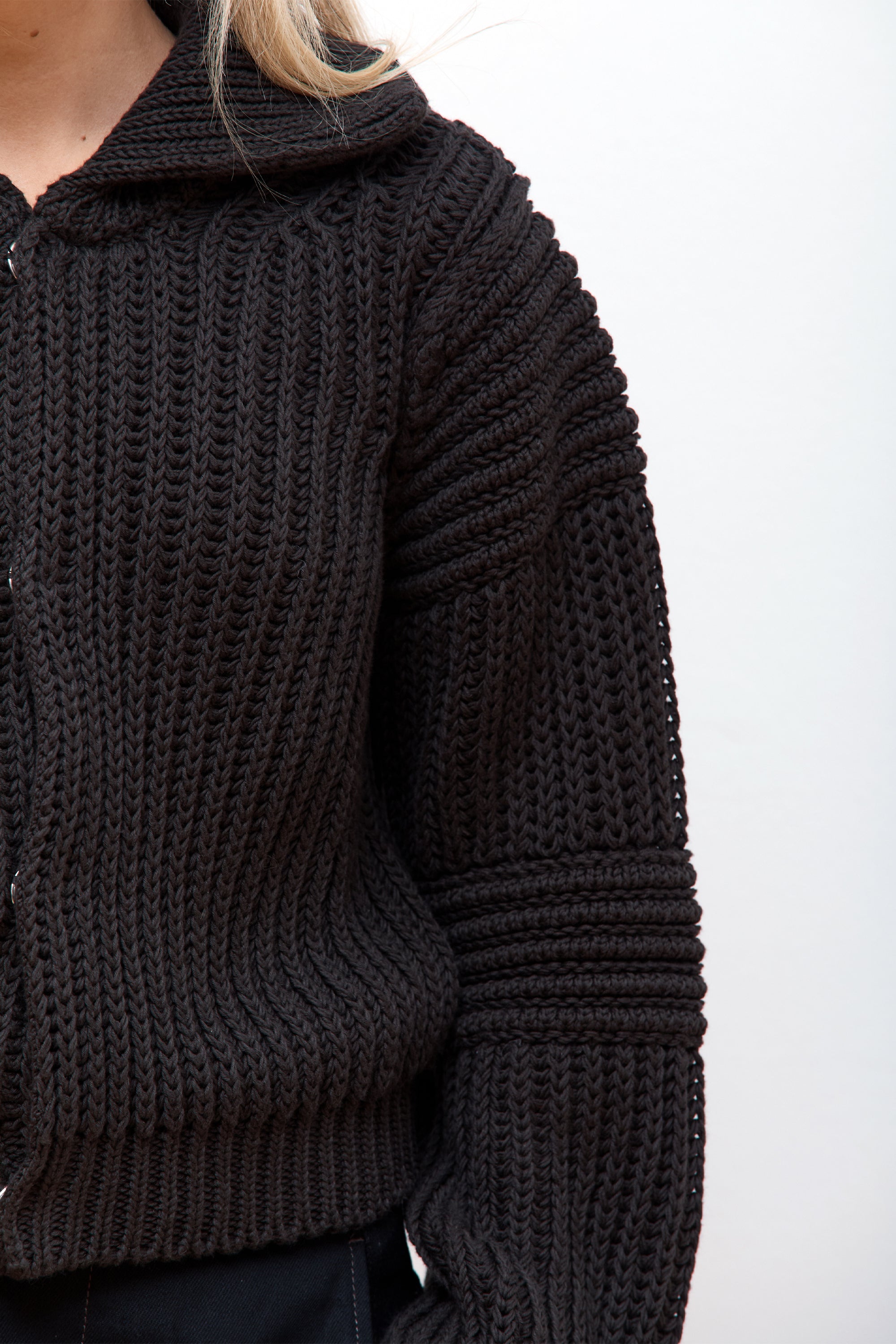 Chunky Cardigan Dark Espresso