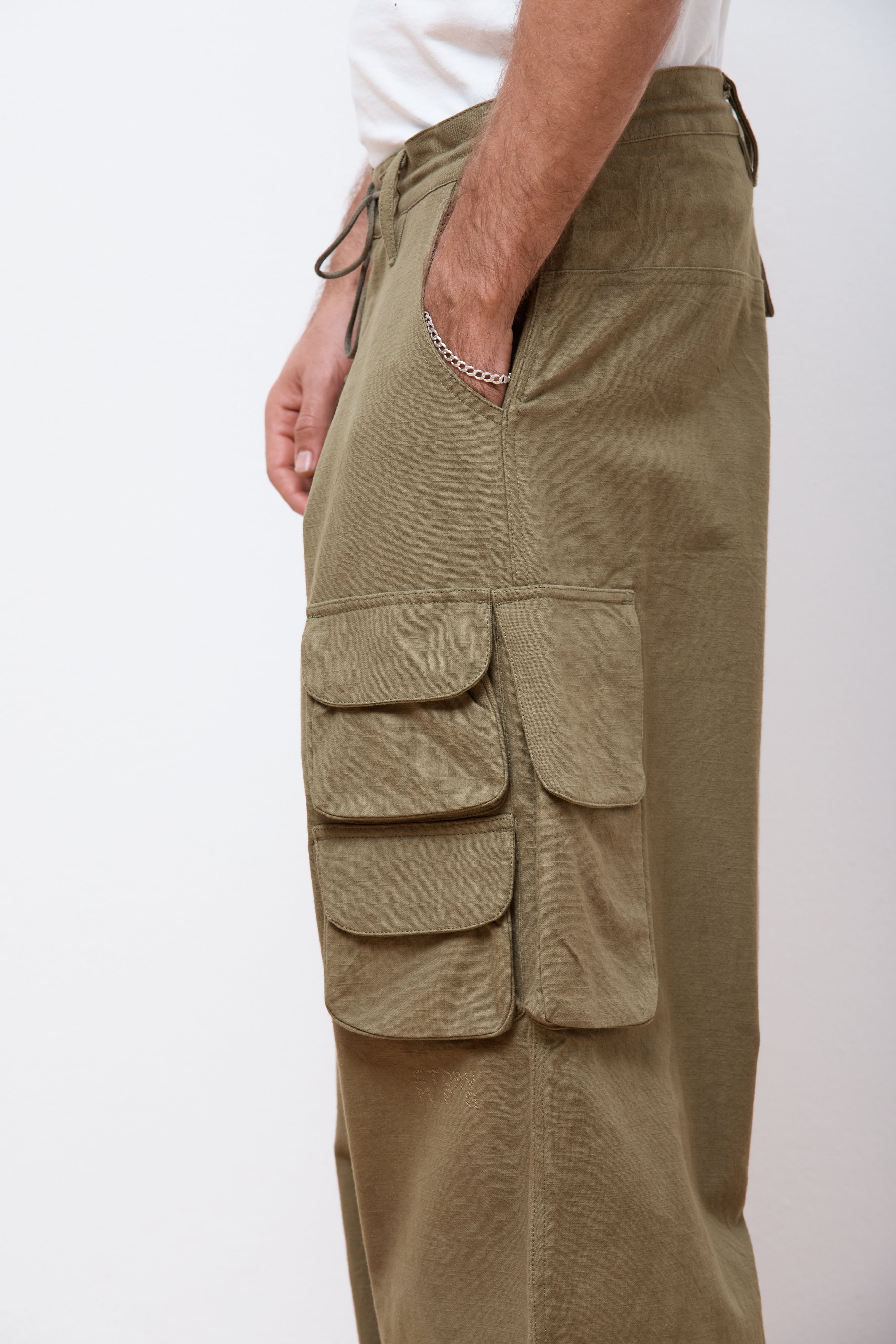 Forager Pants Olive Slub