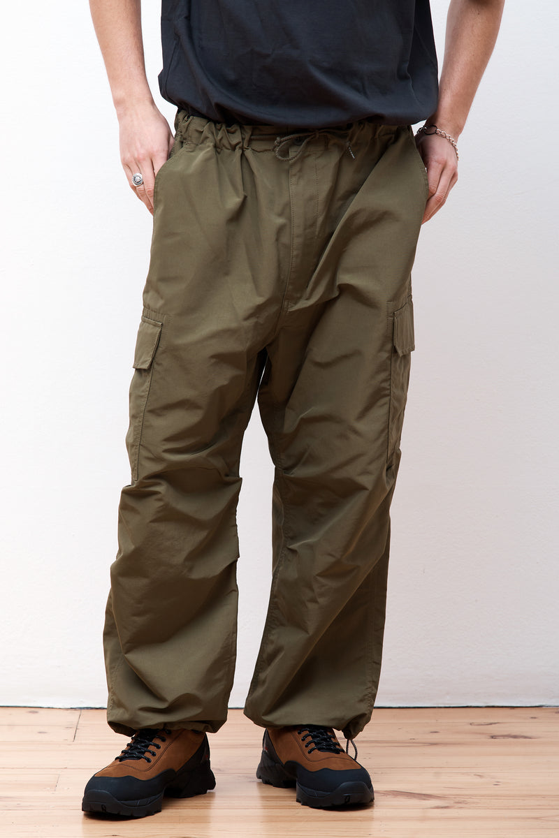 Polyester Cargo Pants Khaki