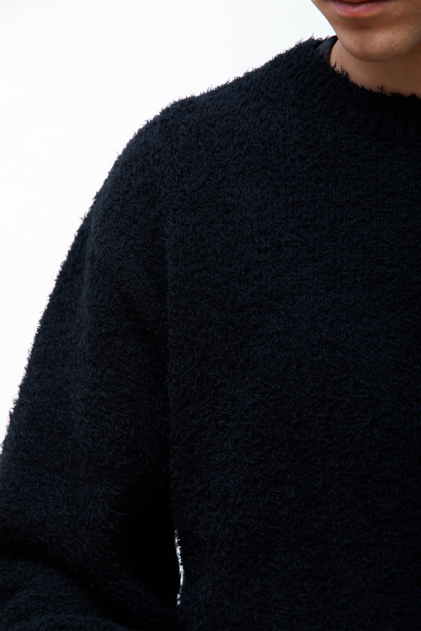 Furry Sweater Black
