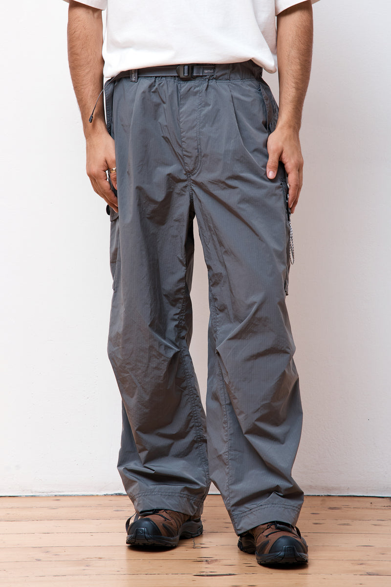 Norse Store  Shipping Worldwide - And Wander Oversized Cargo Pants - Gray