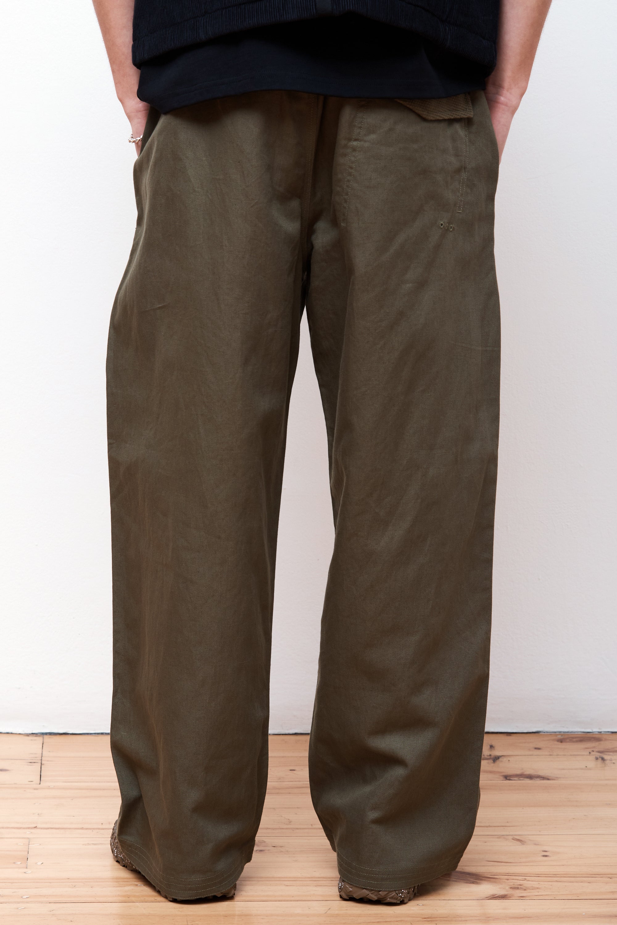 Hemp Work Track Pants Olive