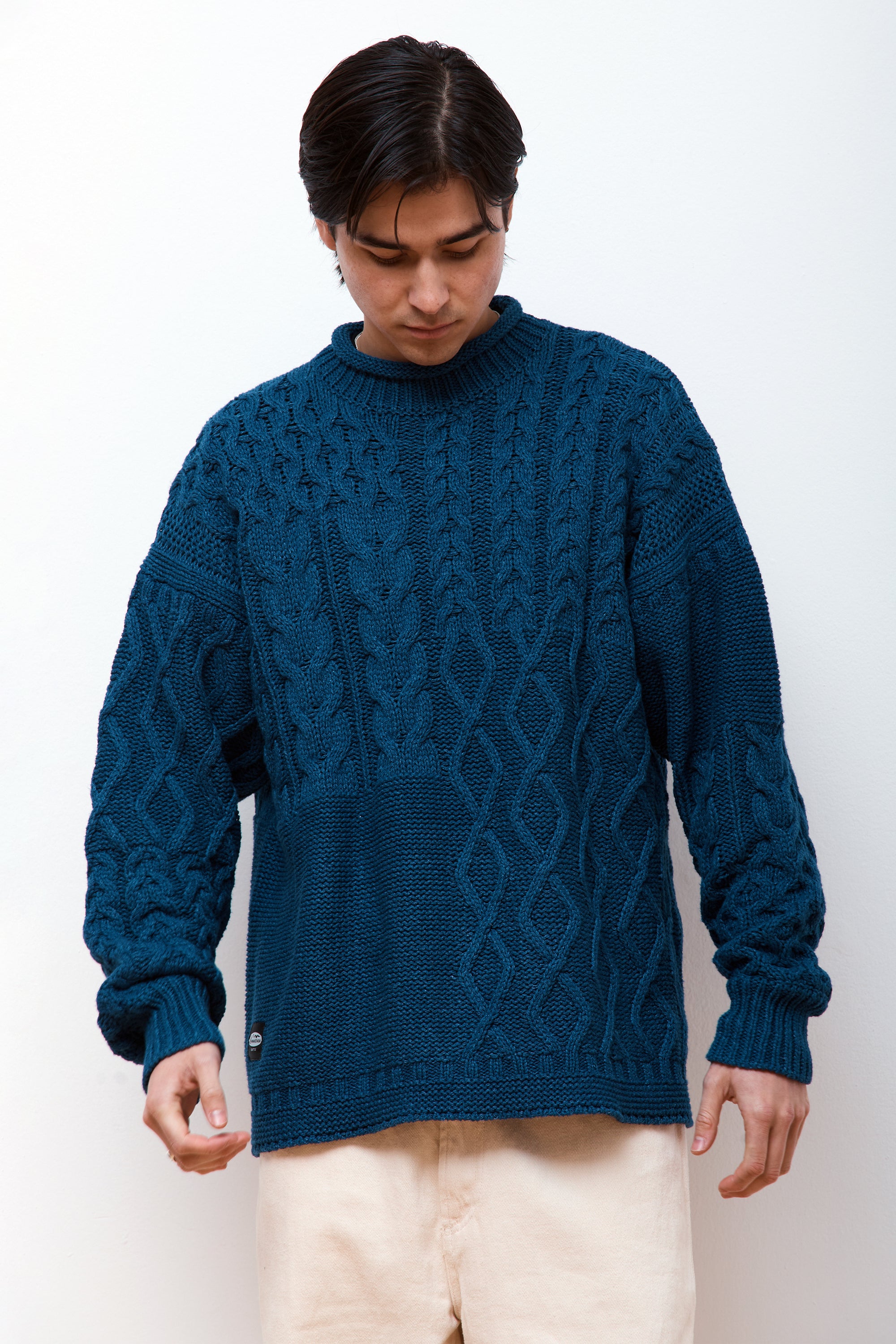 Cotton Guernsey Sweater Indigo