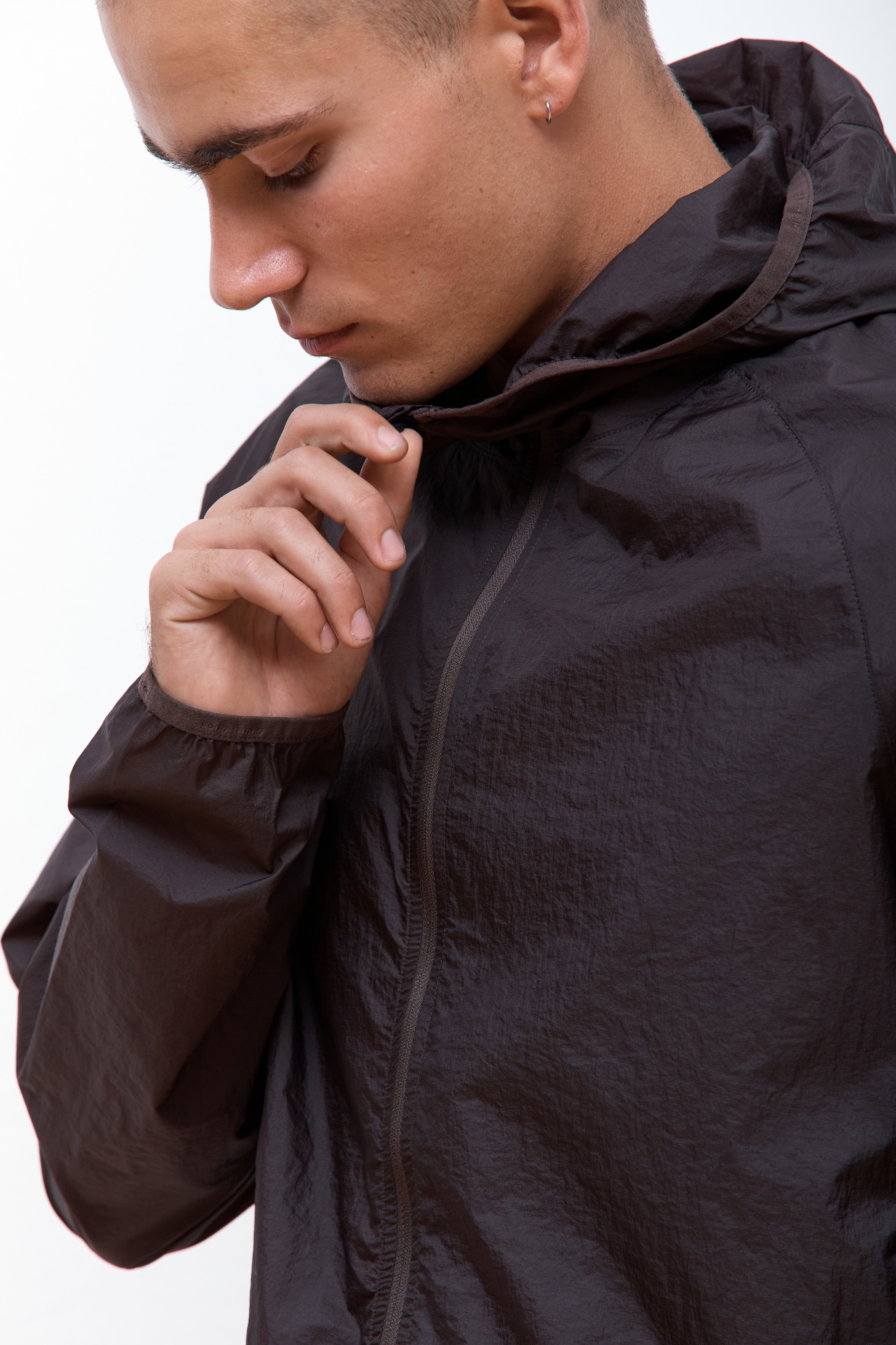 Ultralight Packable DWR Wind Jacket Cacao