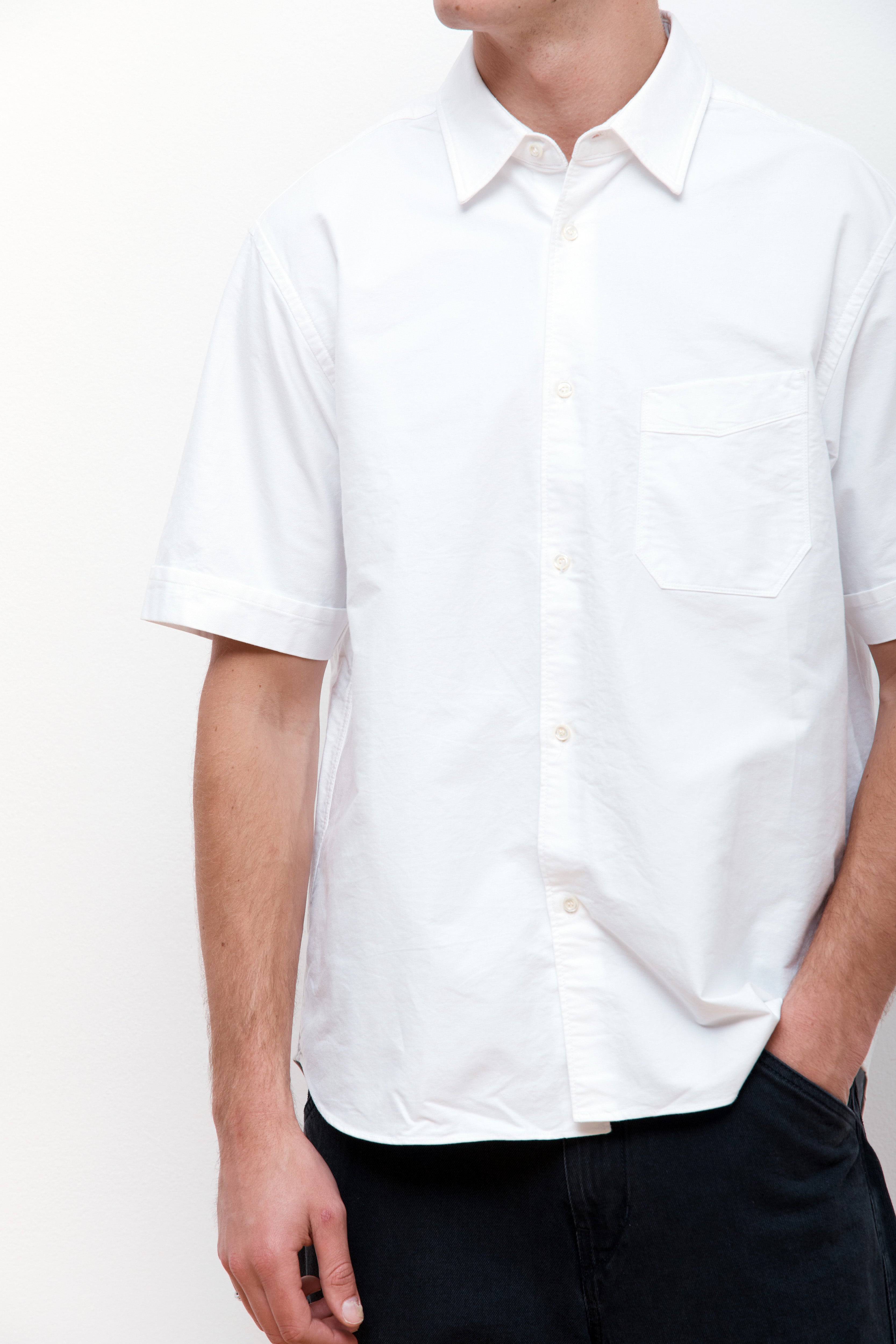 Regular Half Shirt White Oxford