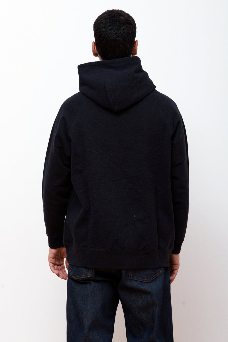 Recycled Cotton Hoodie Black