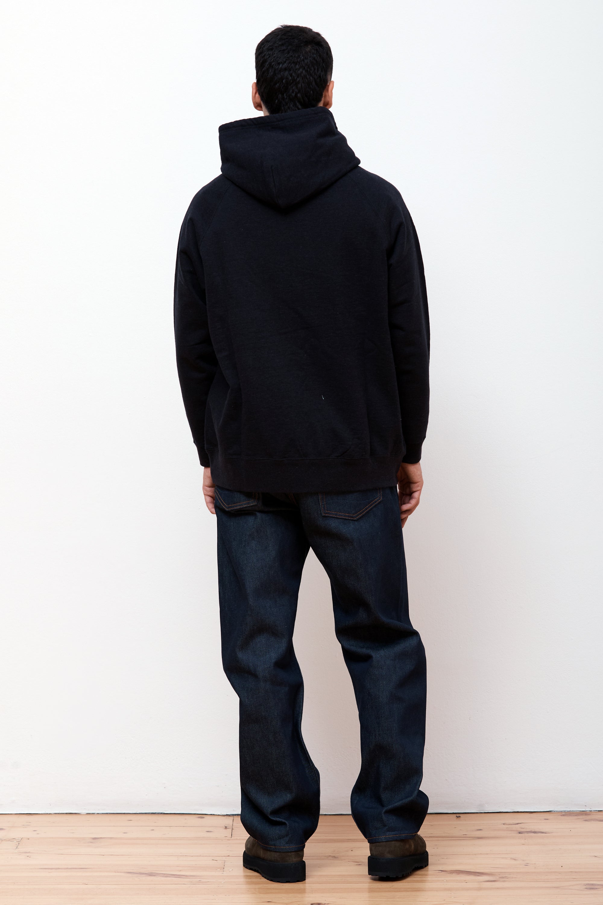 Recycled Cotton Hoodie Black