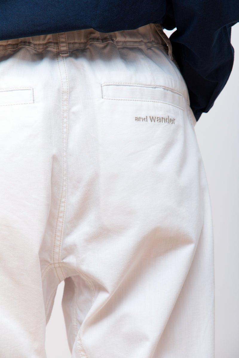 Dry Easy Denim Wide Pants White