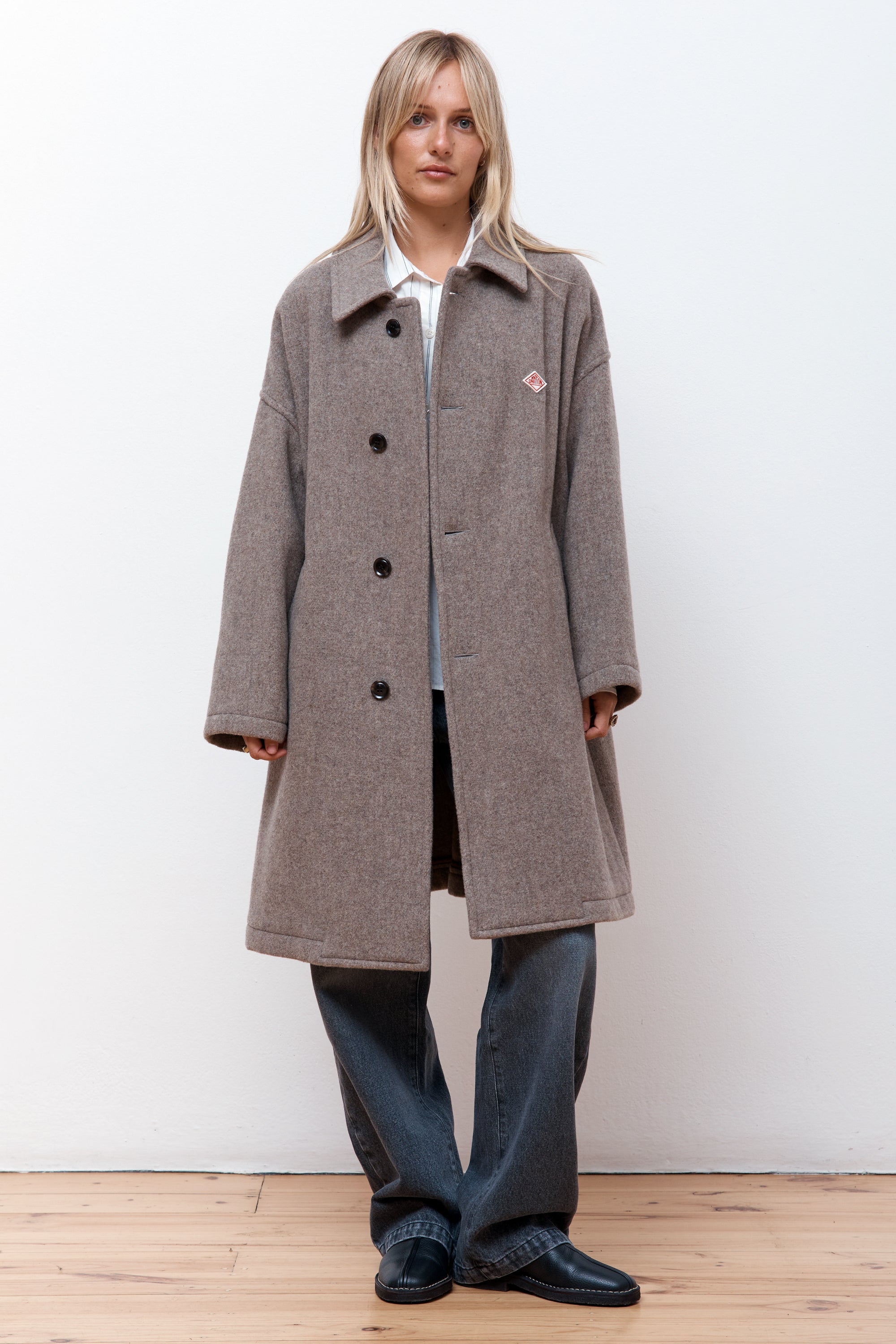 Womens Wool Long Coat H.Beige