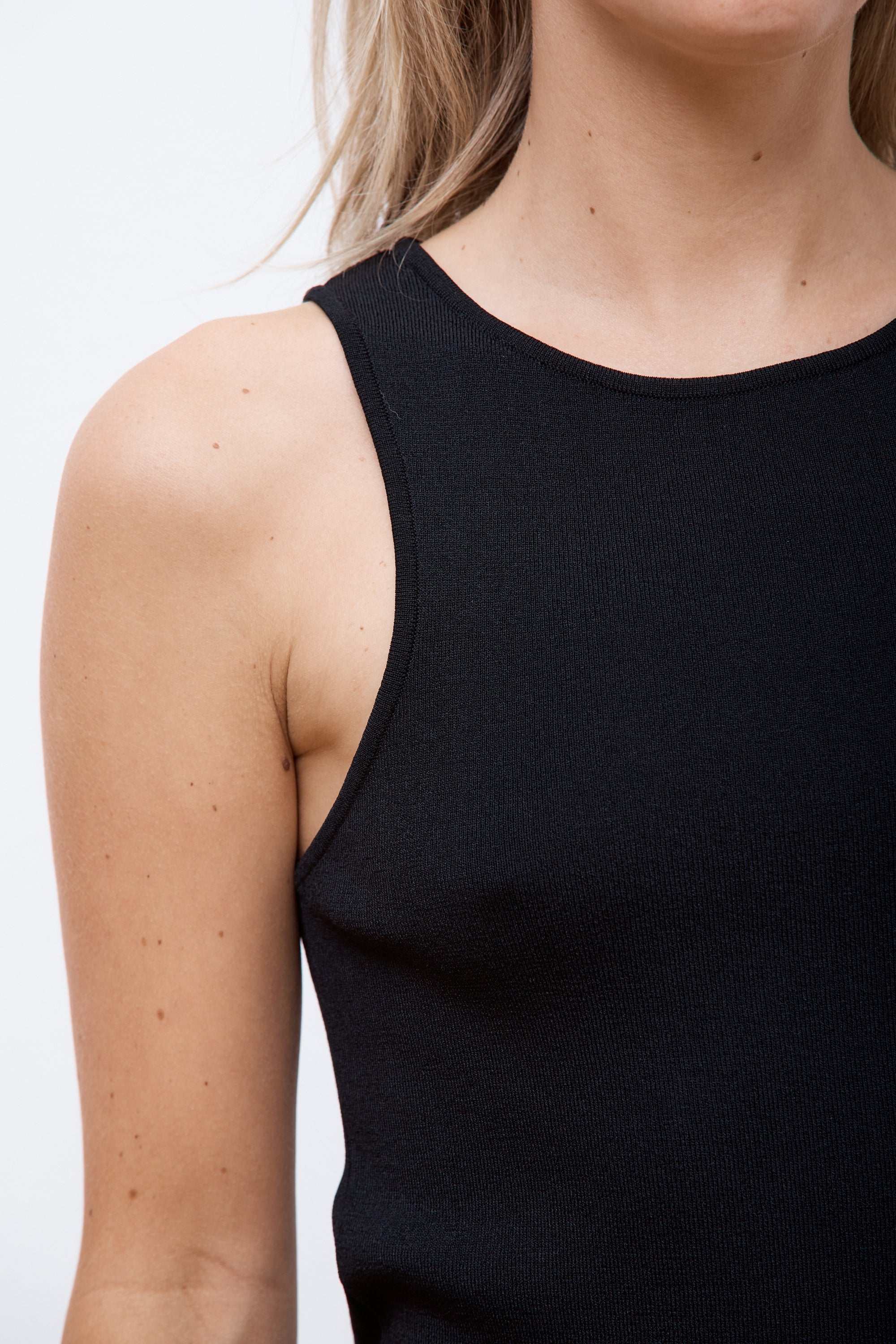 Cut-Out Sleeveless Top Black