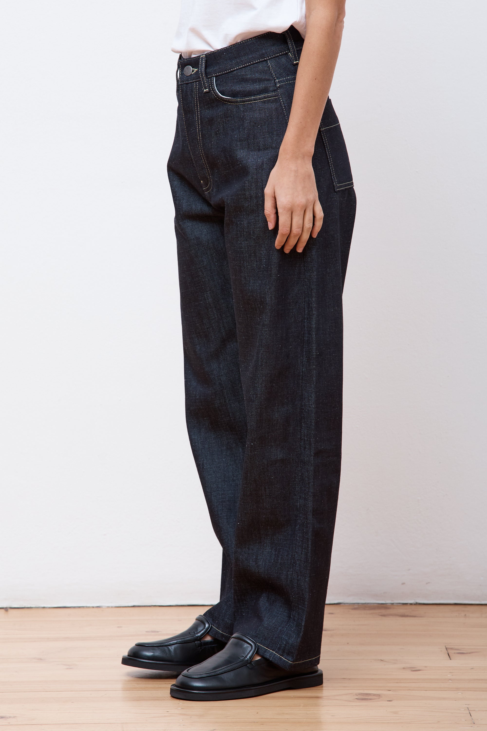 Ruthe Denim Boyfriend Pant Darkest Navy