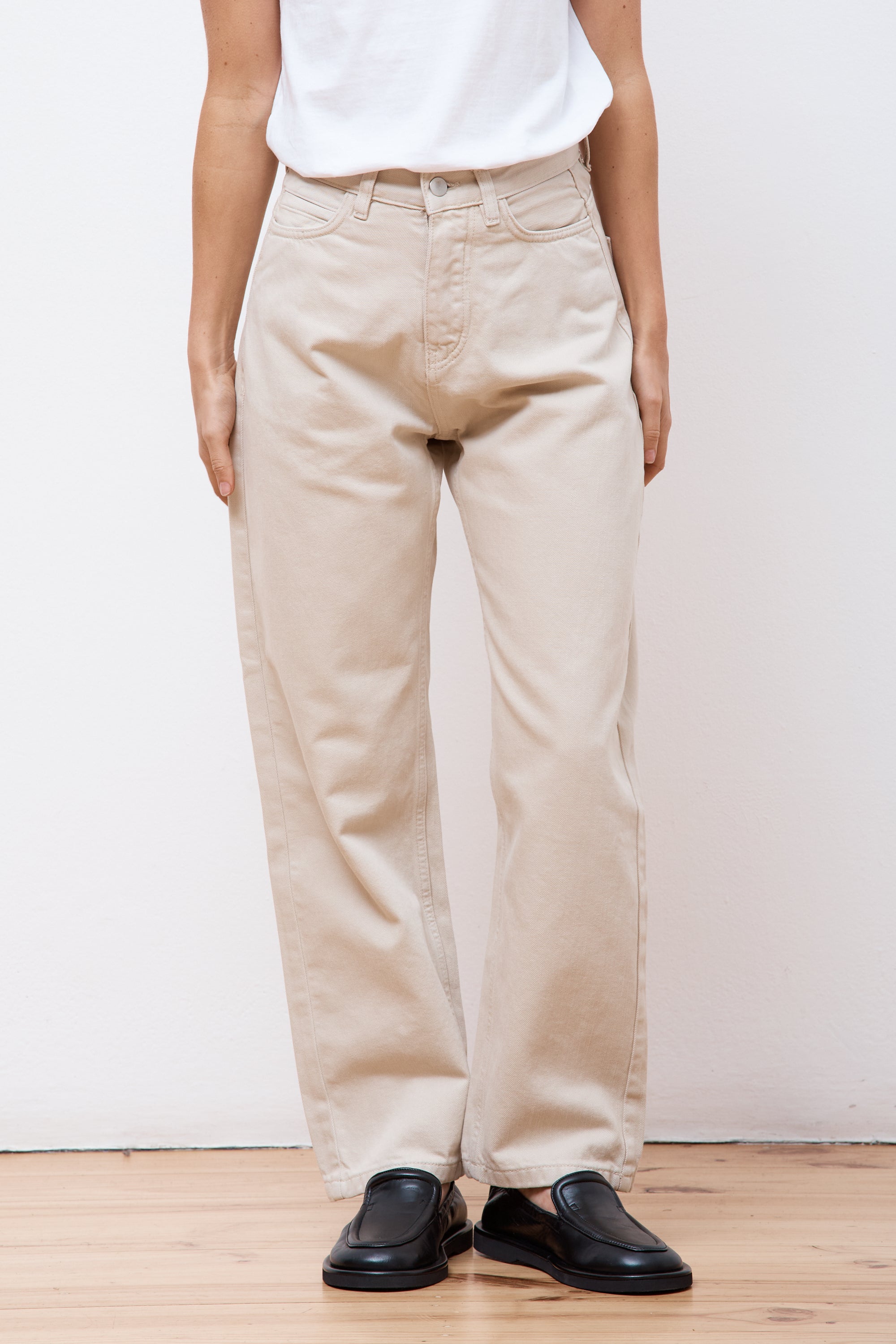 Ruthe Denim Boyfriend Pant Dove