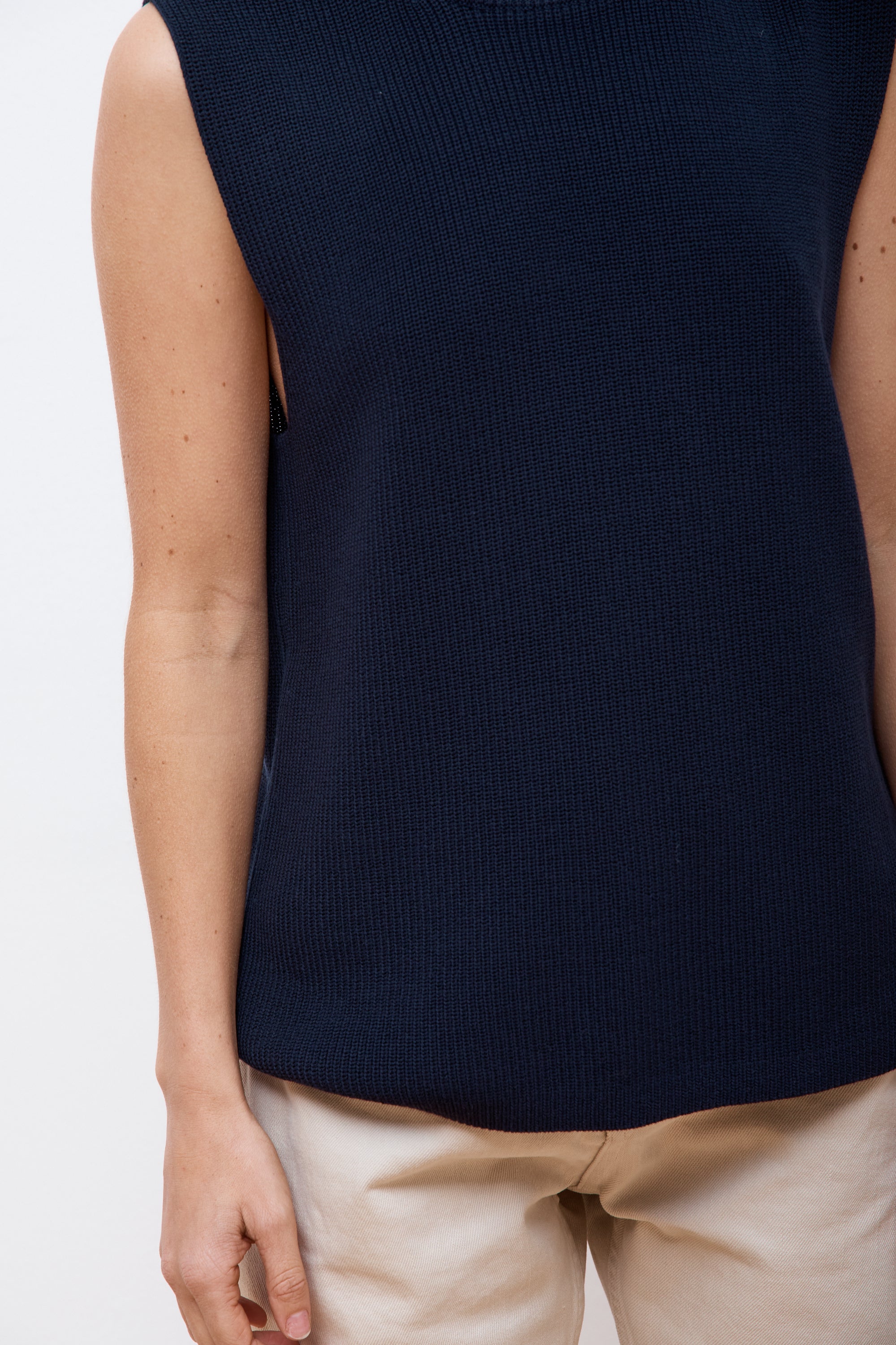 Sumire Sleeveless Top Darkest Navy