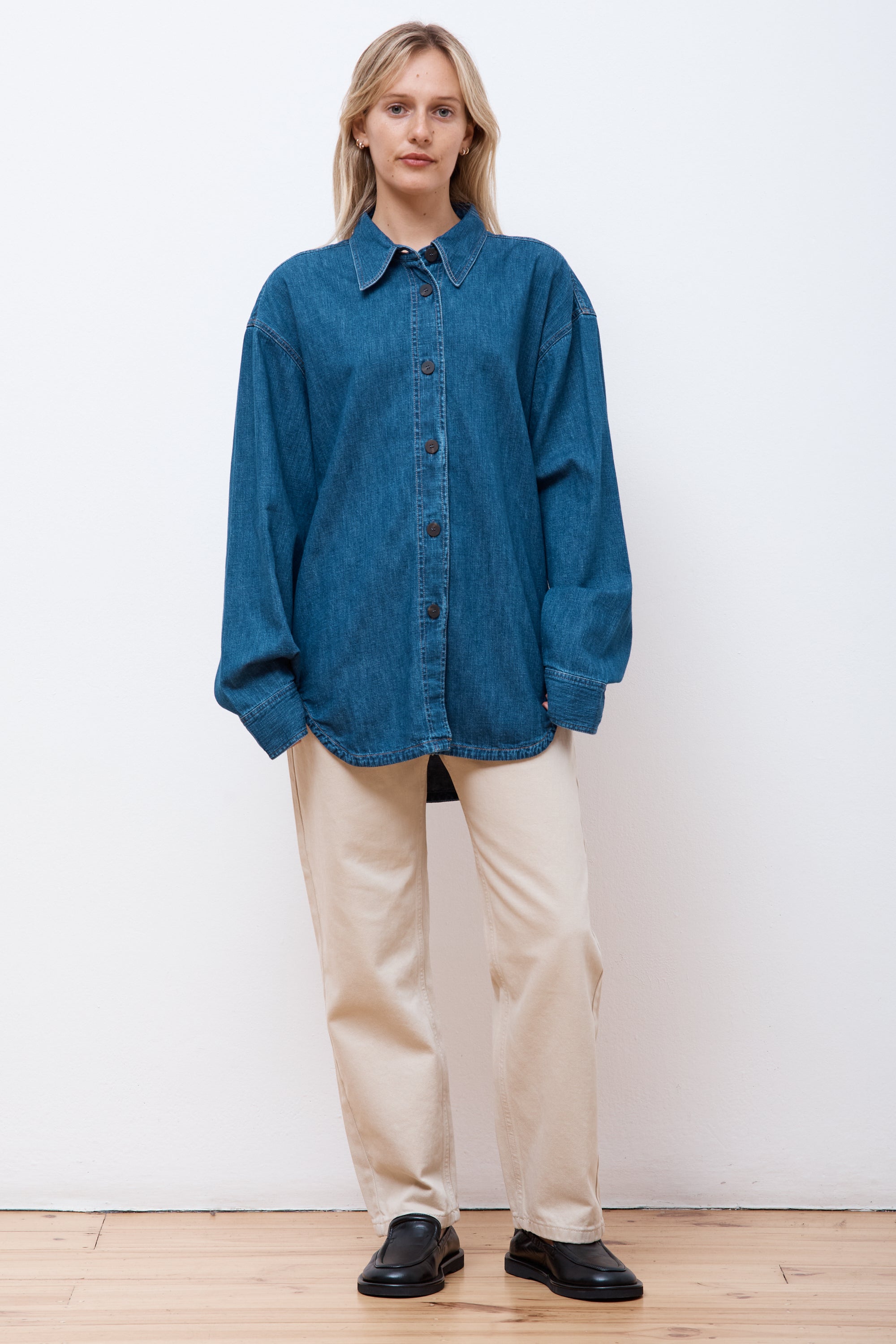 Neel Chambray Shirt Indigo