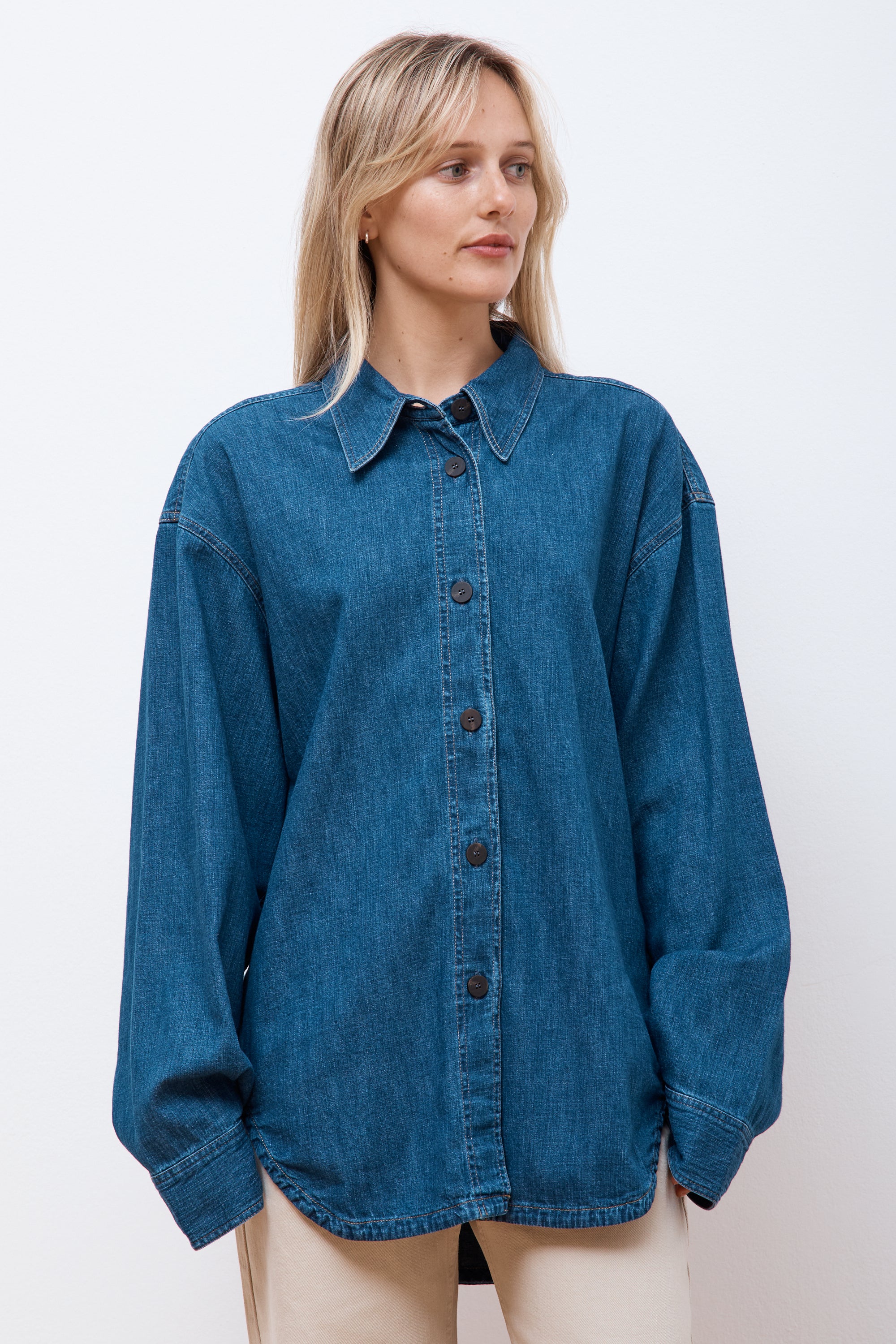 Neel Chambray Shirt Indigo