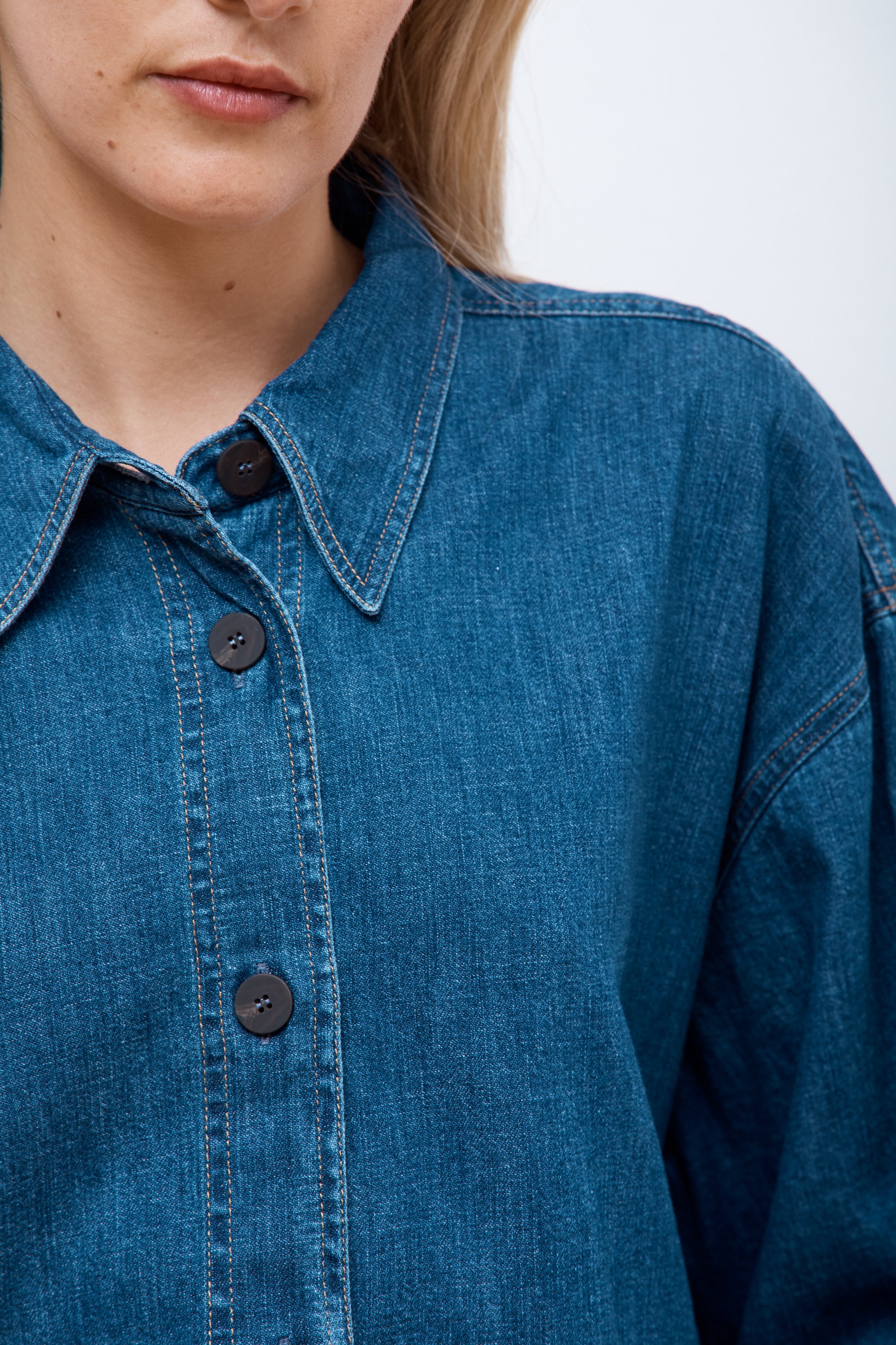 Neel Chambray Shirt Indigo