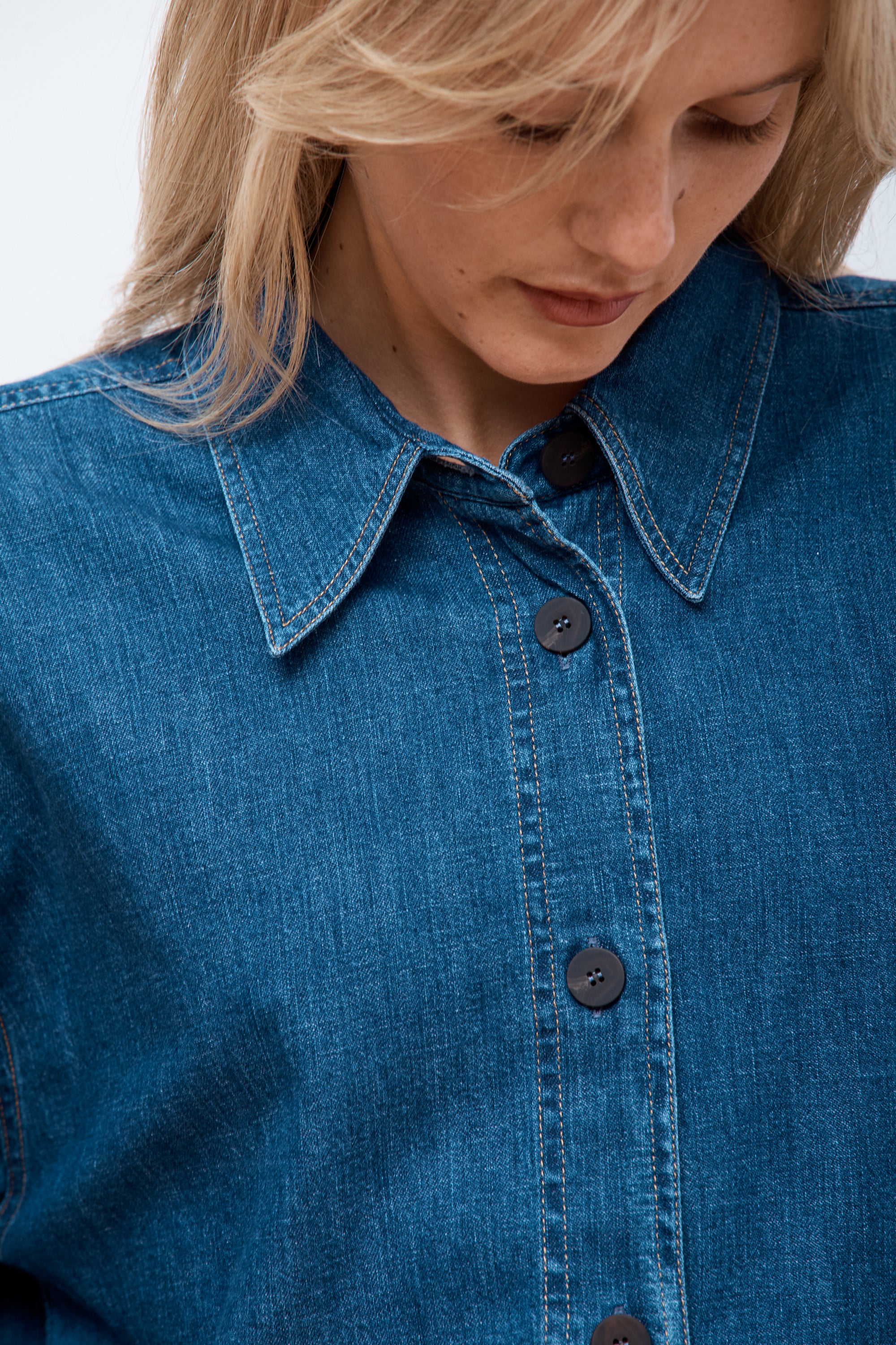 Neel Chambray Shirt Indigo