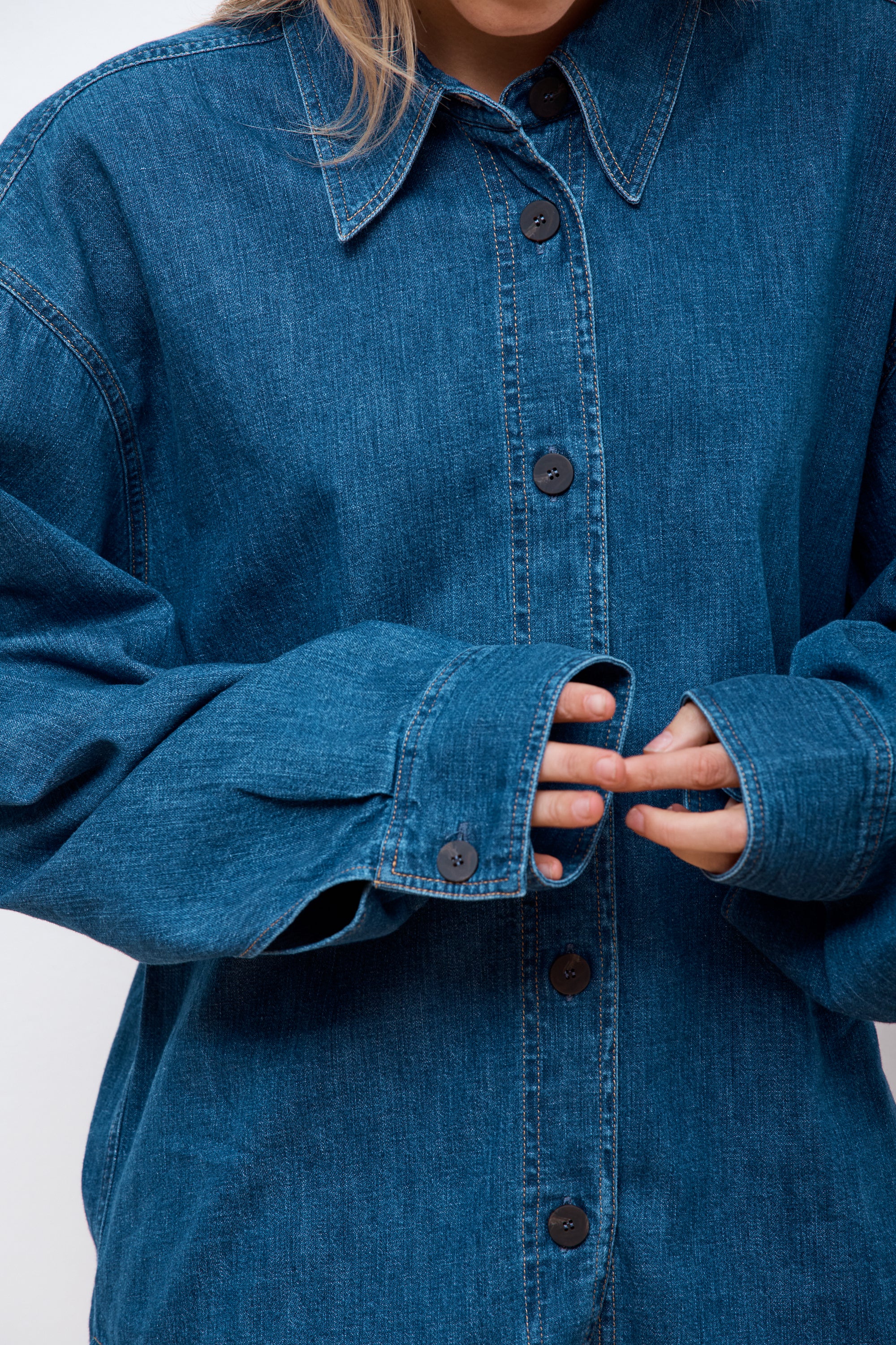 Neel Chambray Shirt Indigo