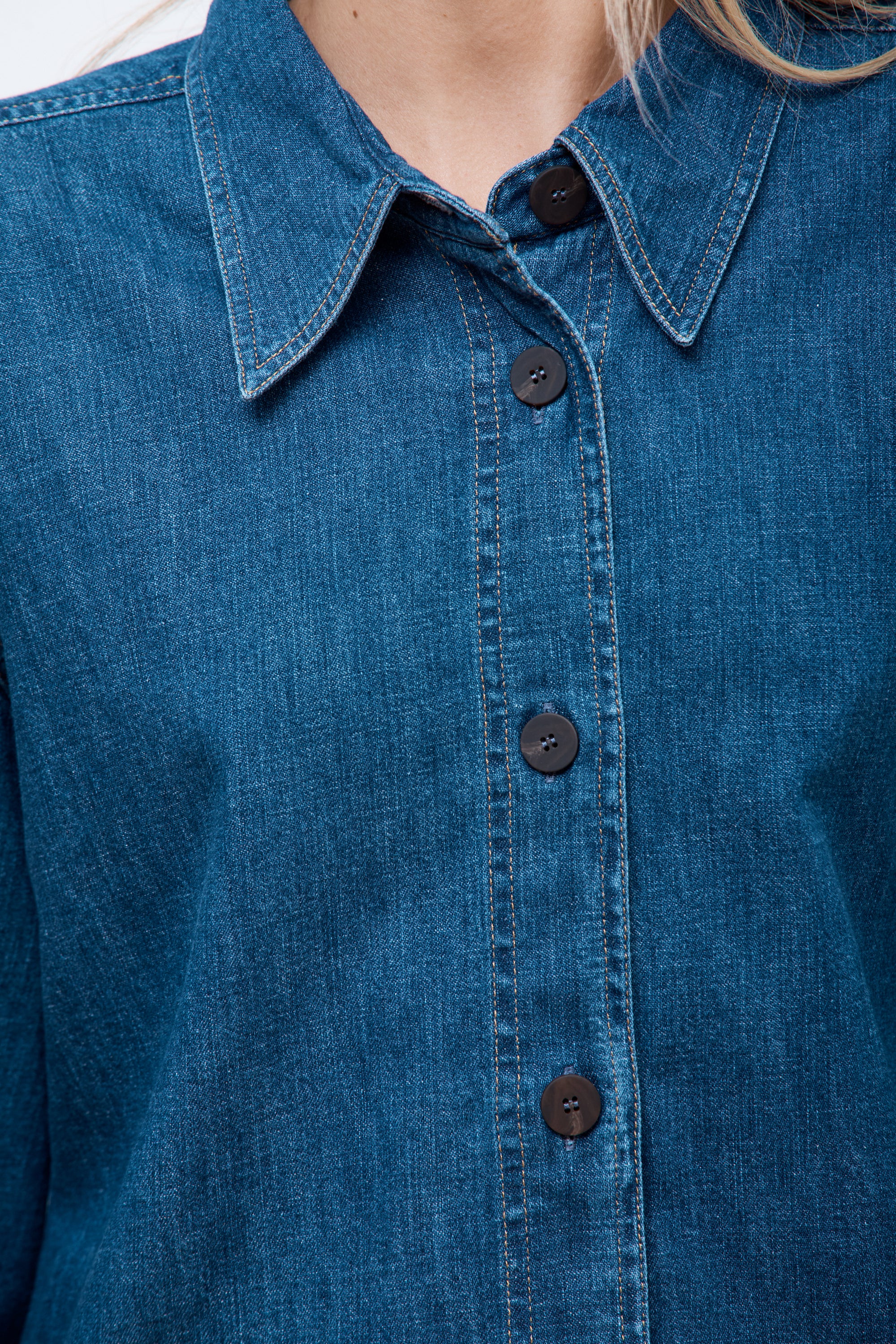 Neel Chambray Shirt Indigo