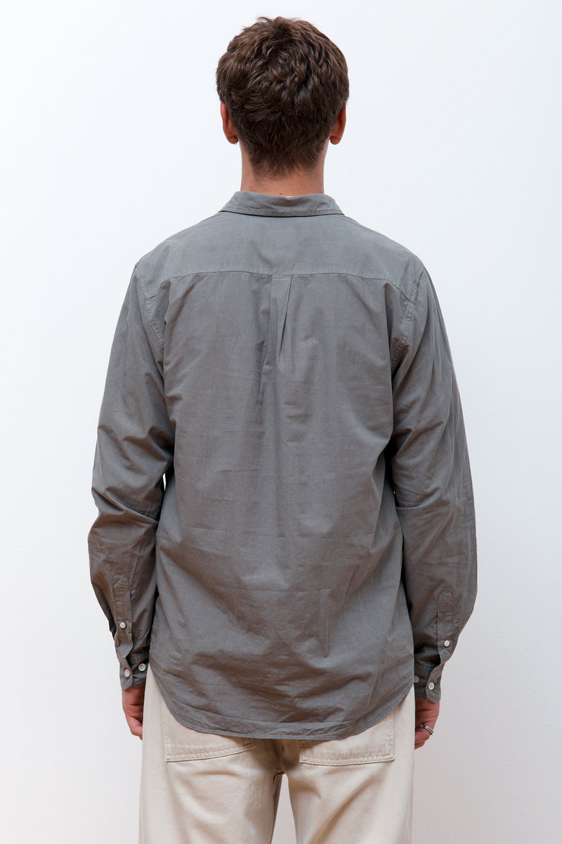 Osvald Cotton Tencel Shirt Mid Khaki