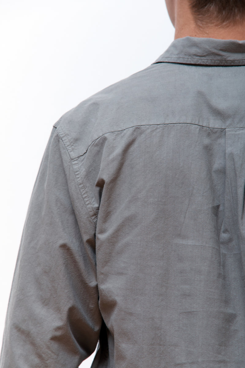 Osvald Cotton Tencel Shirt Mid Khaki