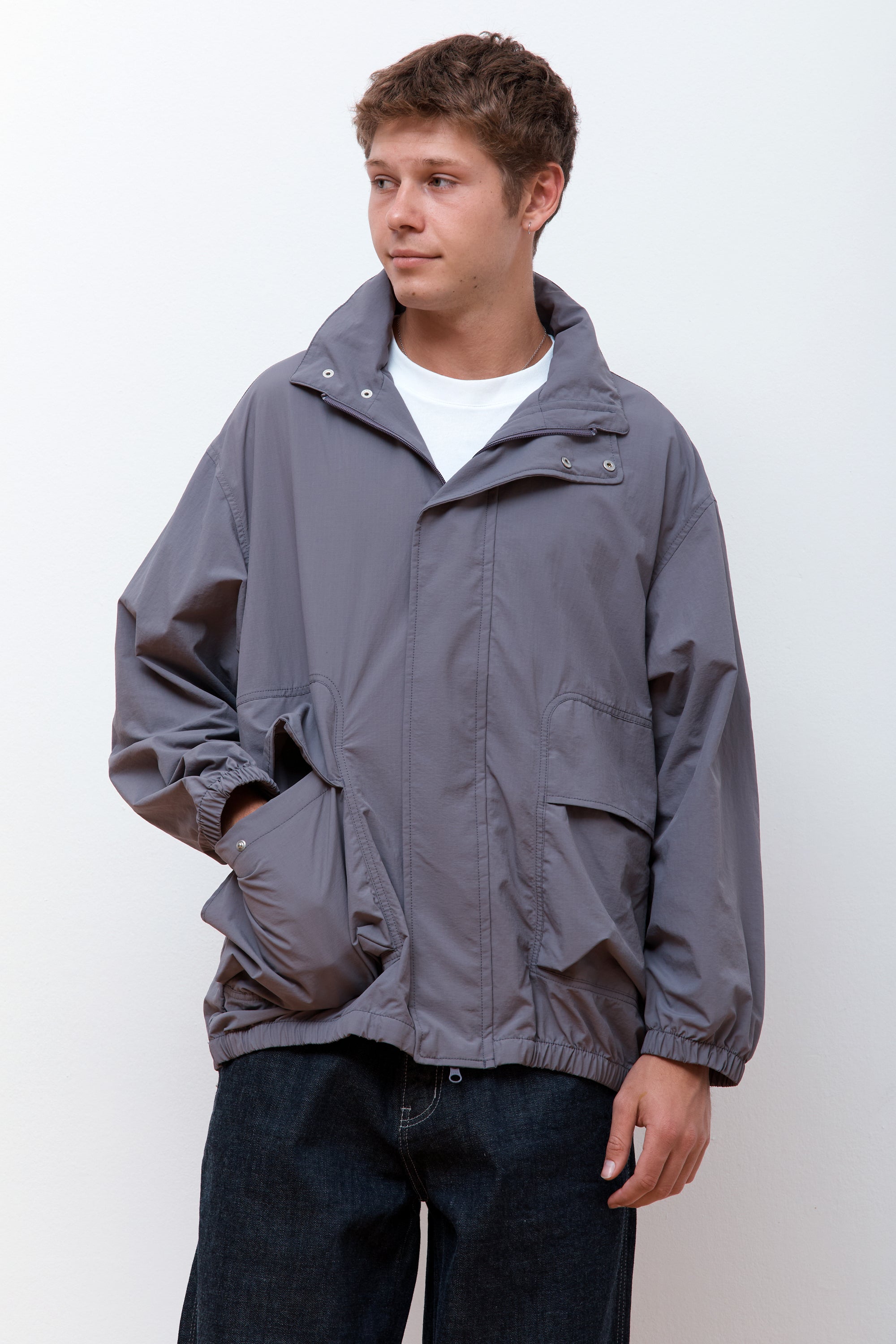 Undercover Coach Jacket Purple Grey