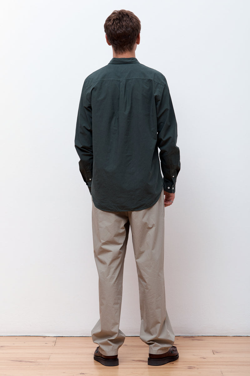Osvald Cotton Tencel Shirt Spruce Green