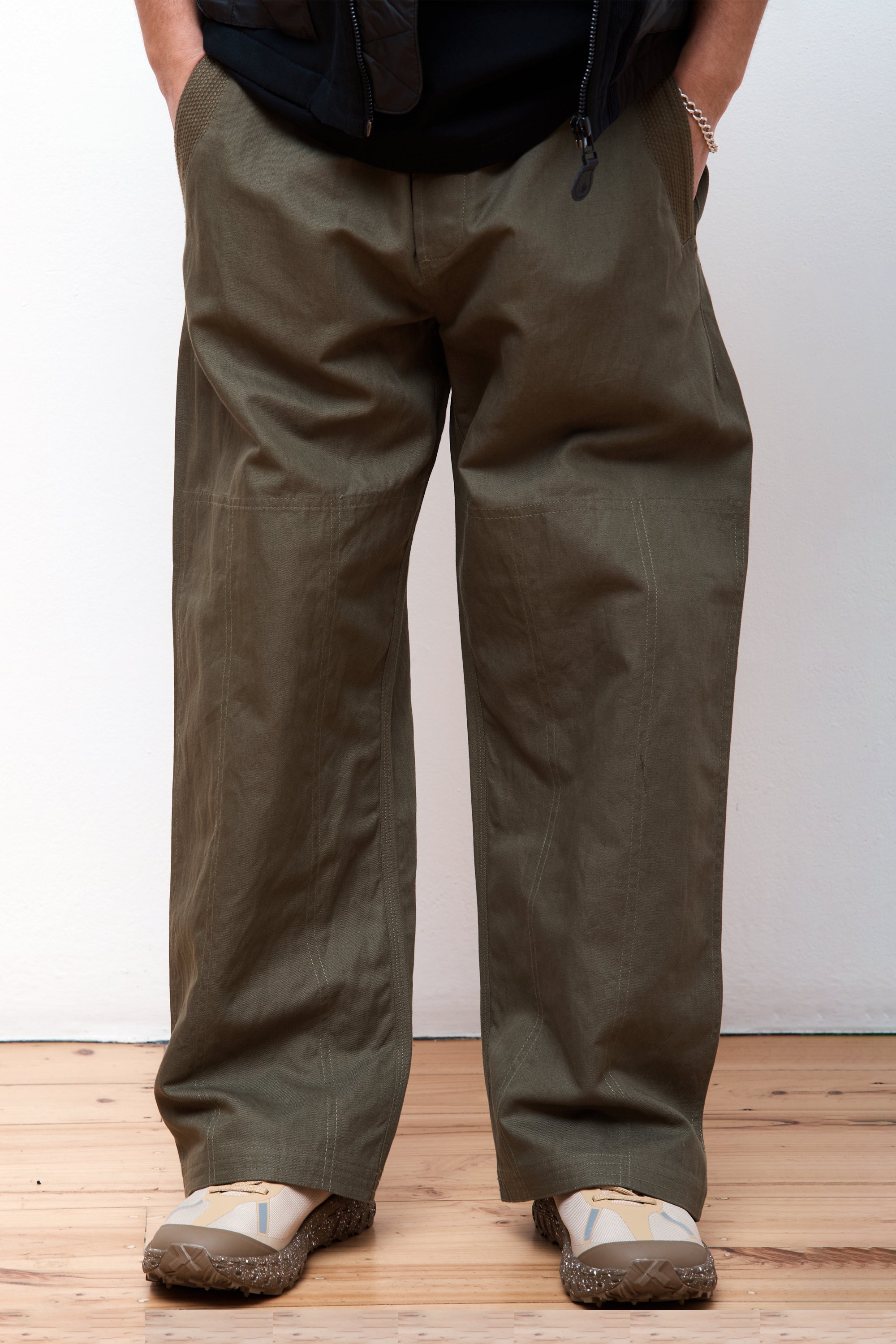 Hemp Work Track Pants Olive