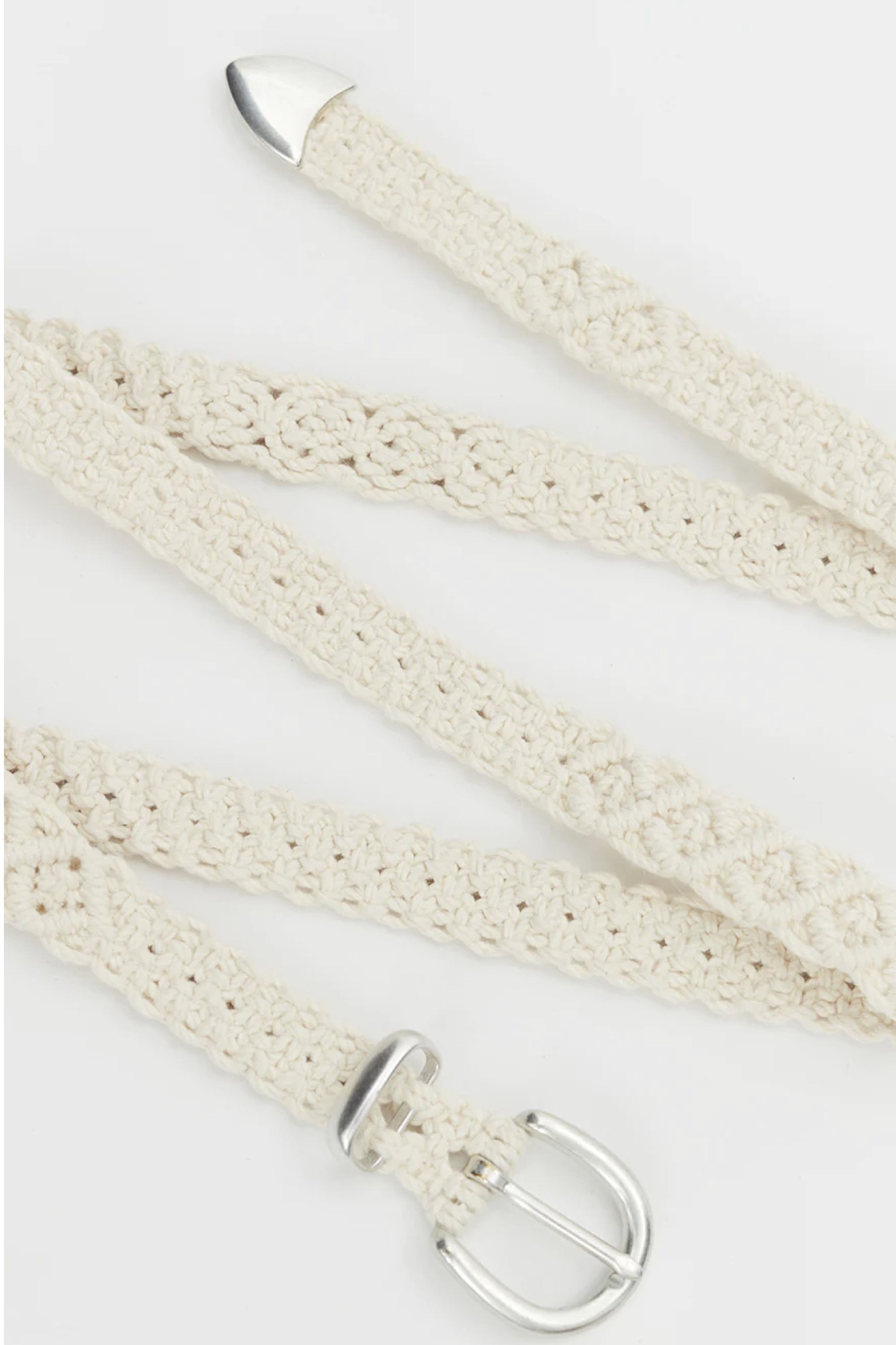 Crochet Belt Off White