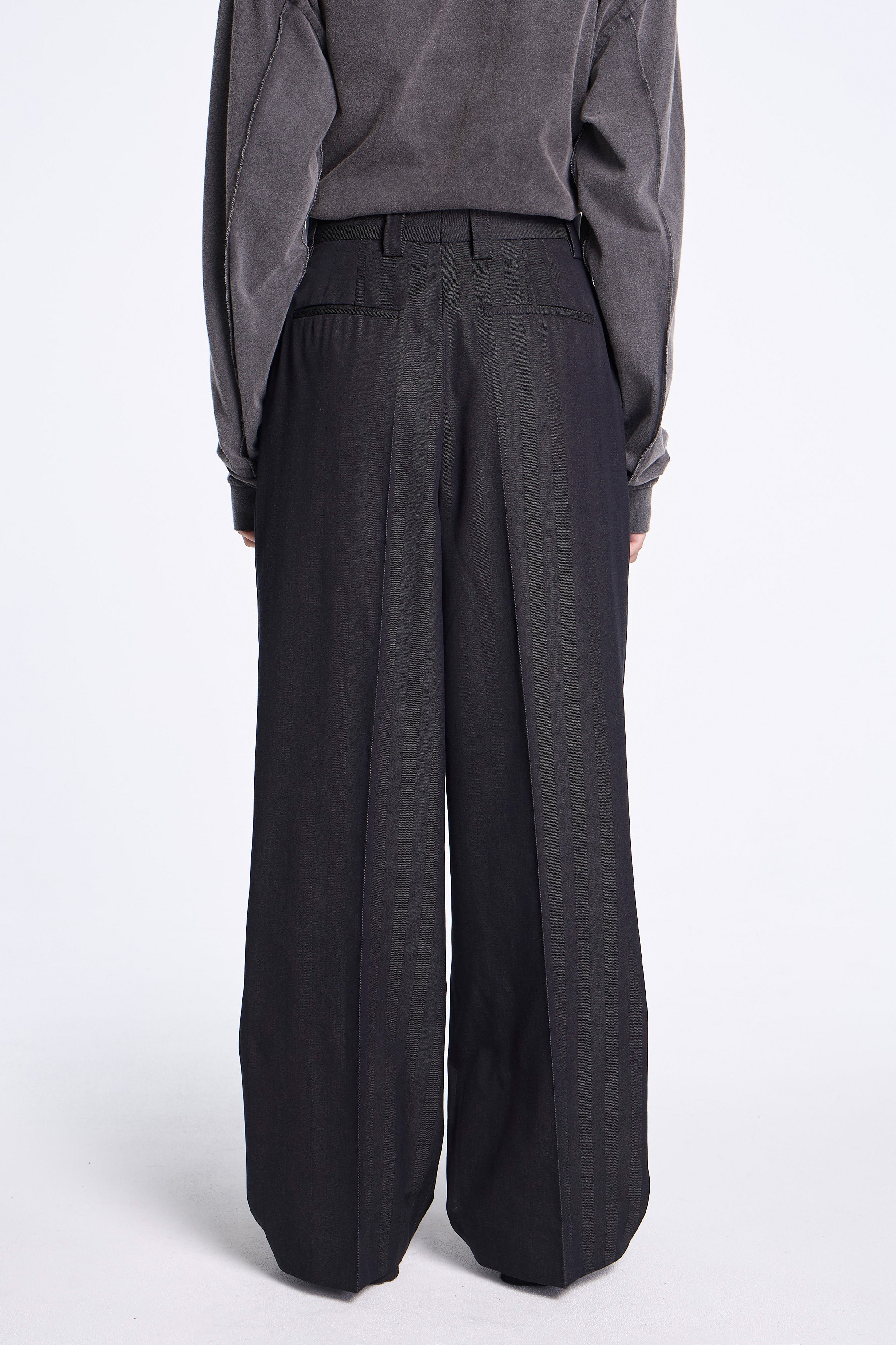 Favorite Trousers Black Solaro Herringbone