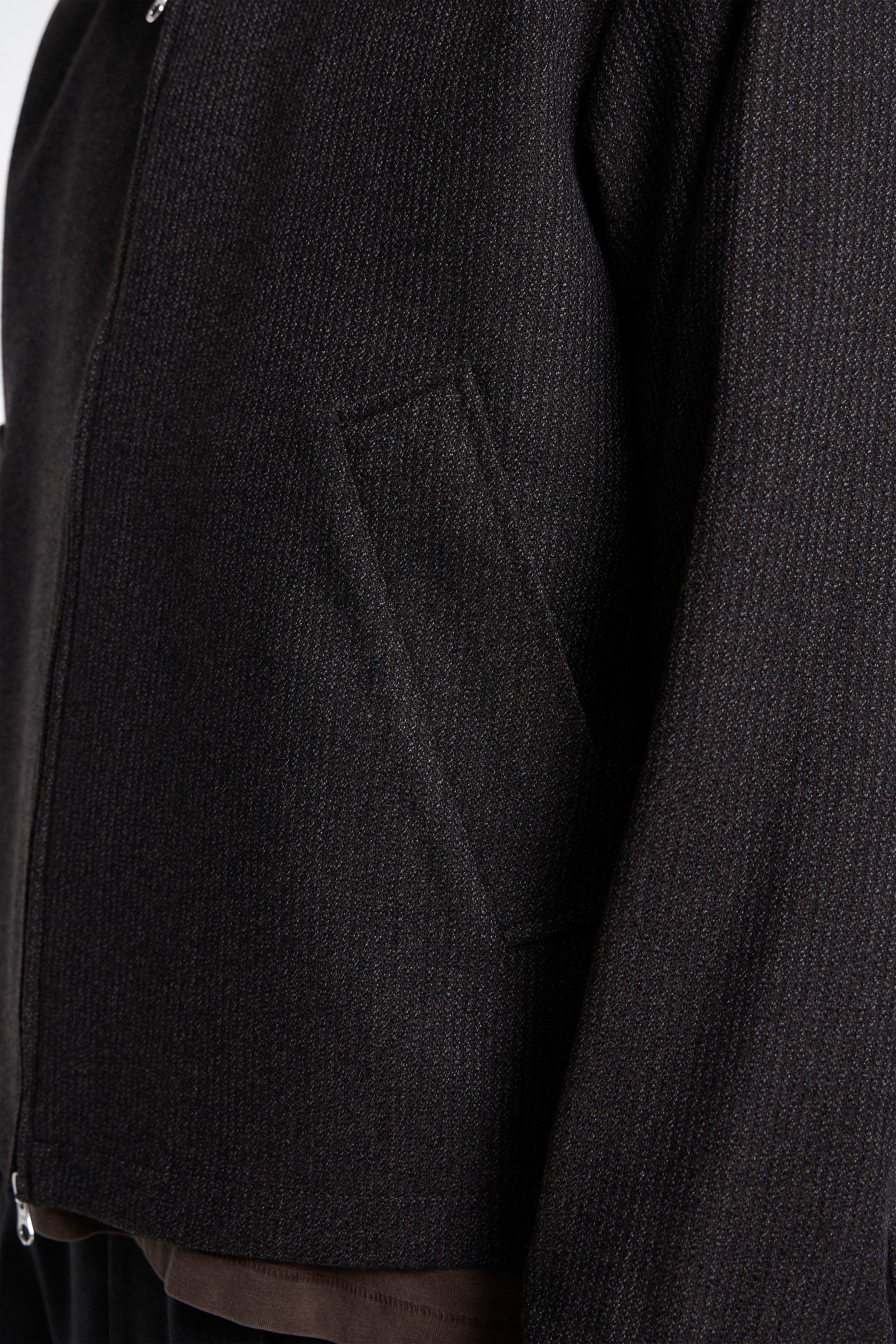 Mail Jacket Brown Melange Stripe
