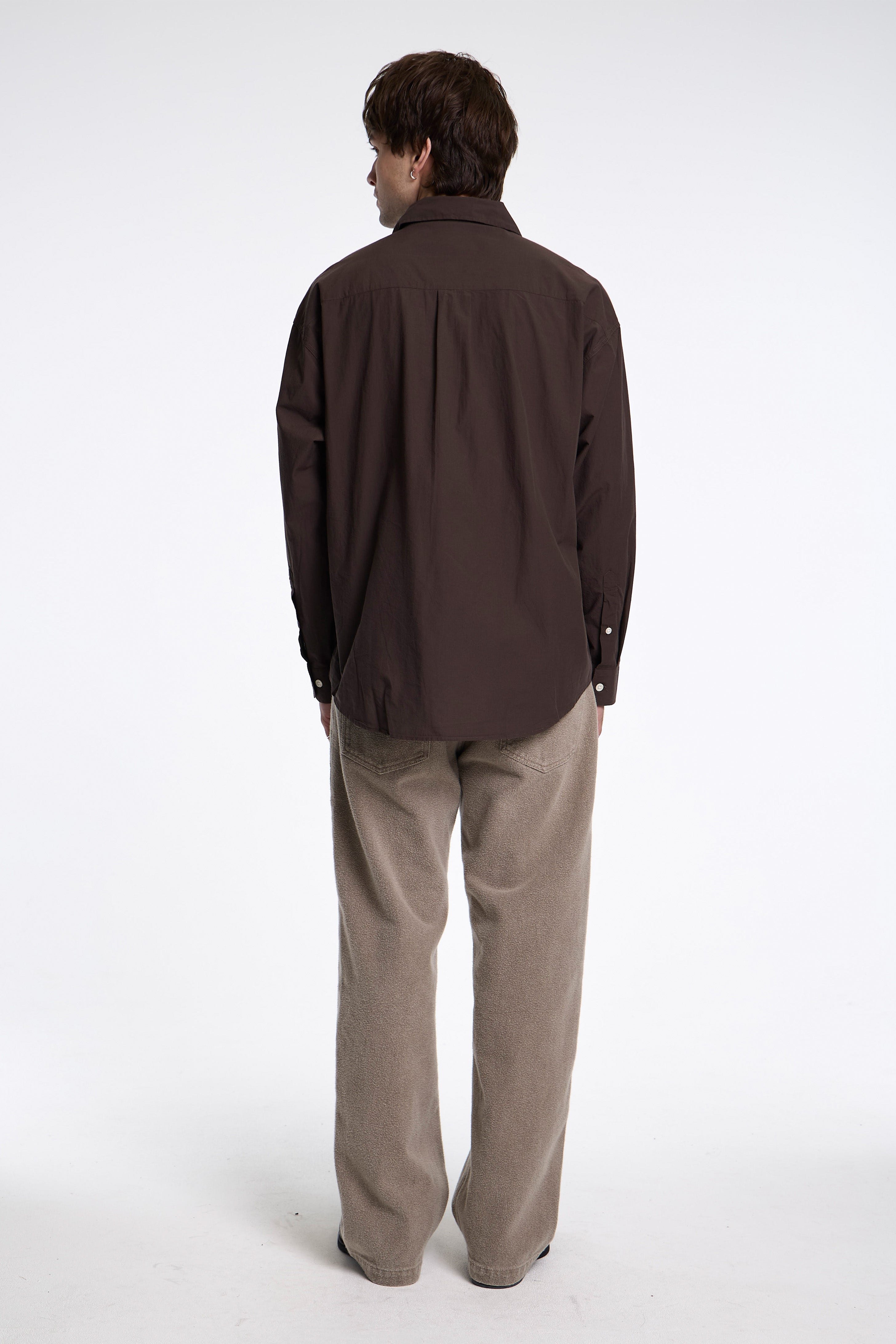 Network Shirt Brown Micro Structure