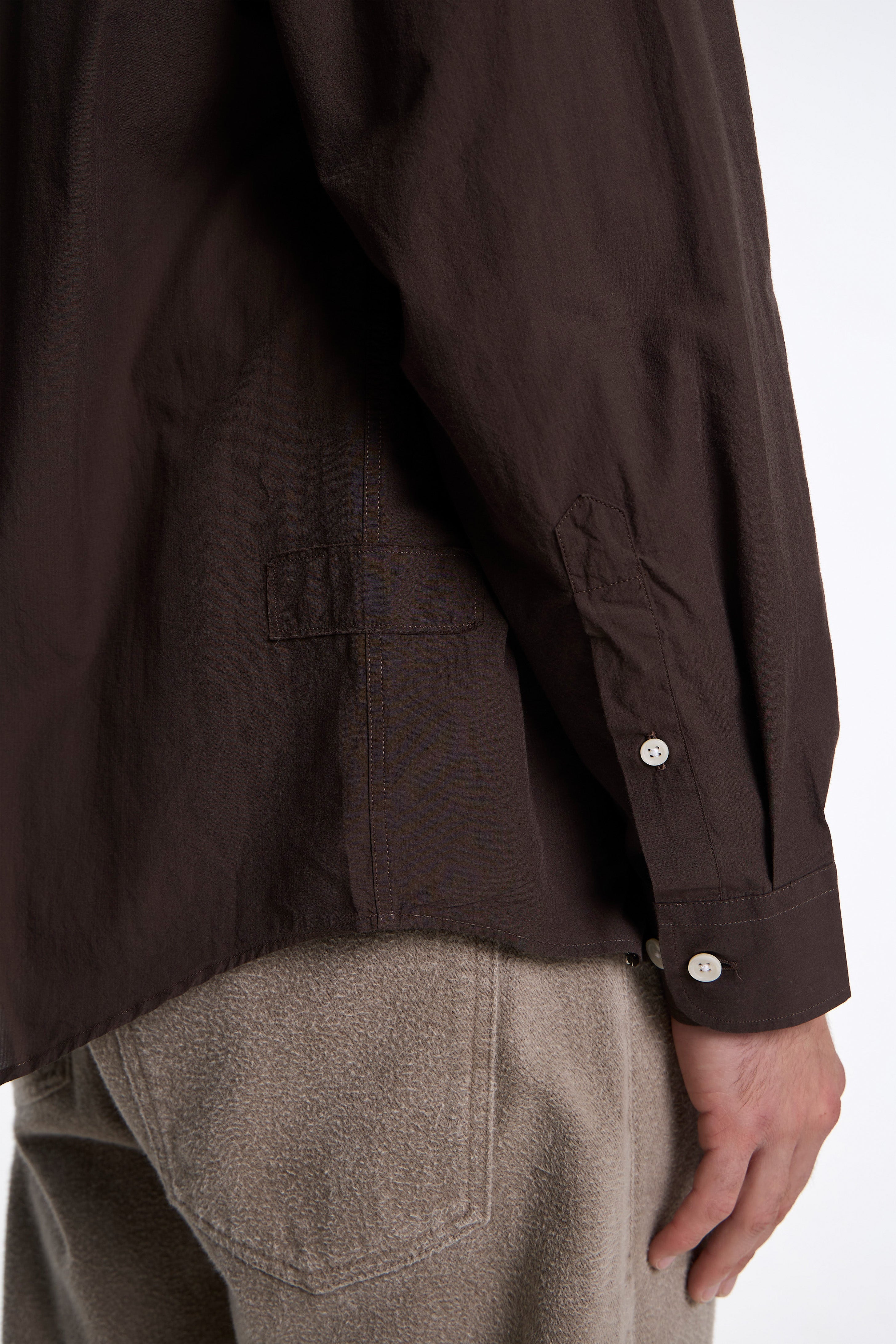 Network Shirt Brown Micro Structure
