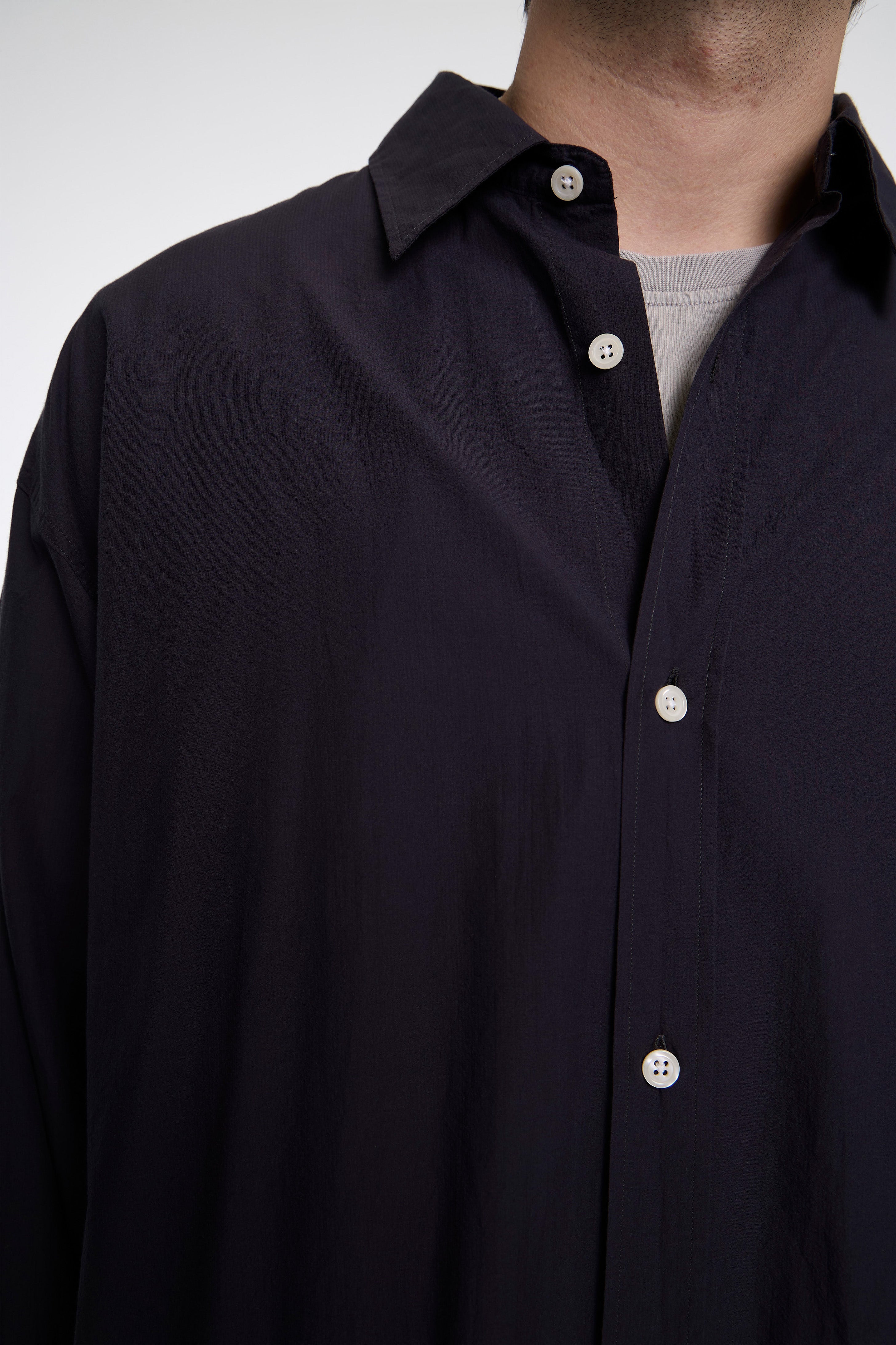 Network Shirt Graphite Micro Structure
