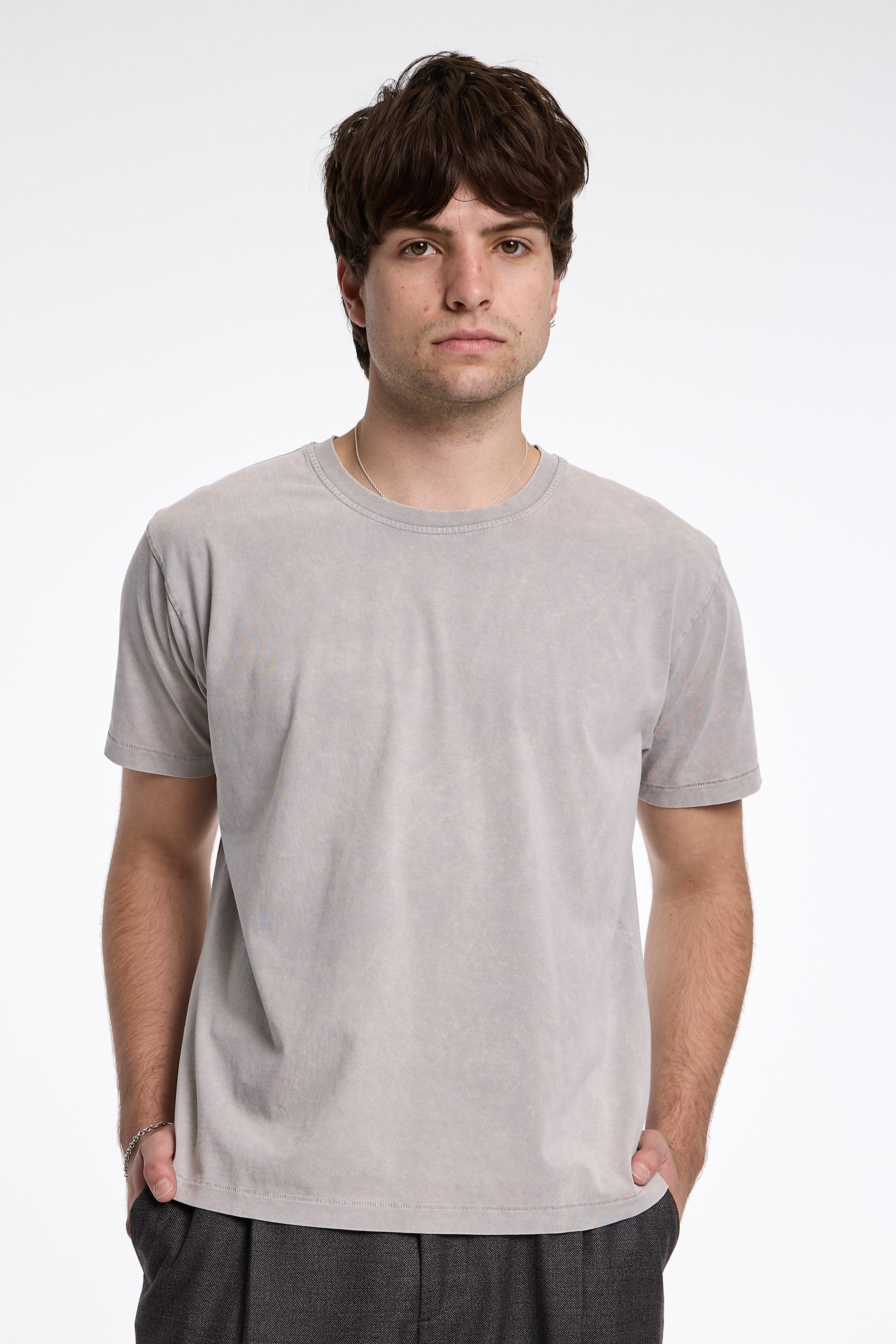 New Tee Washed Light Grey