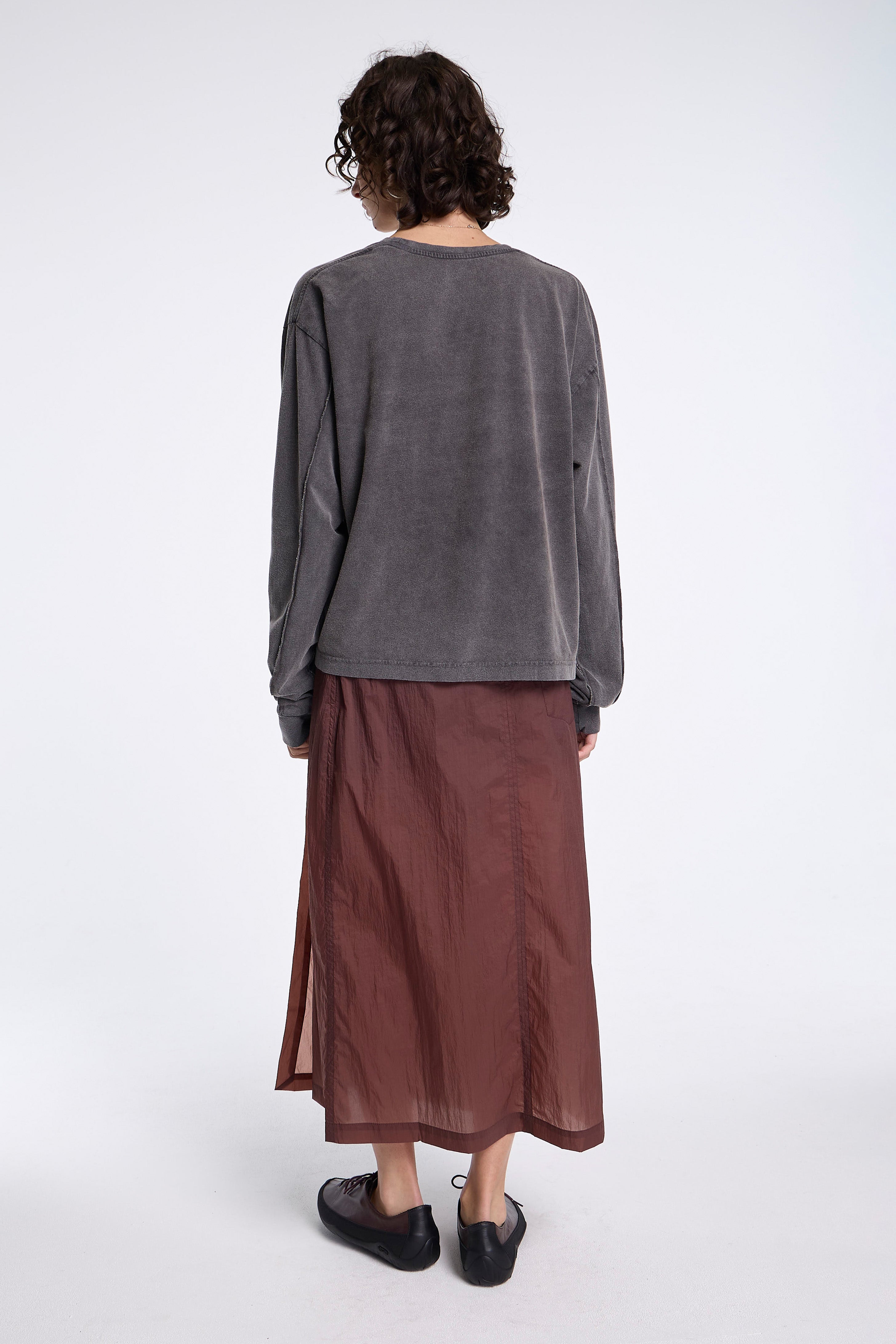 Relaxed Ls Tee Washed Graphite