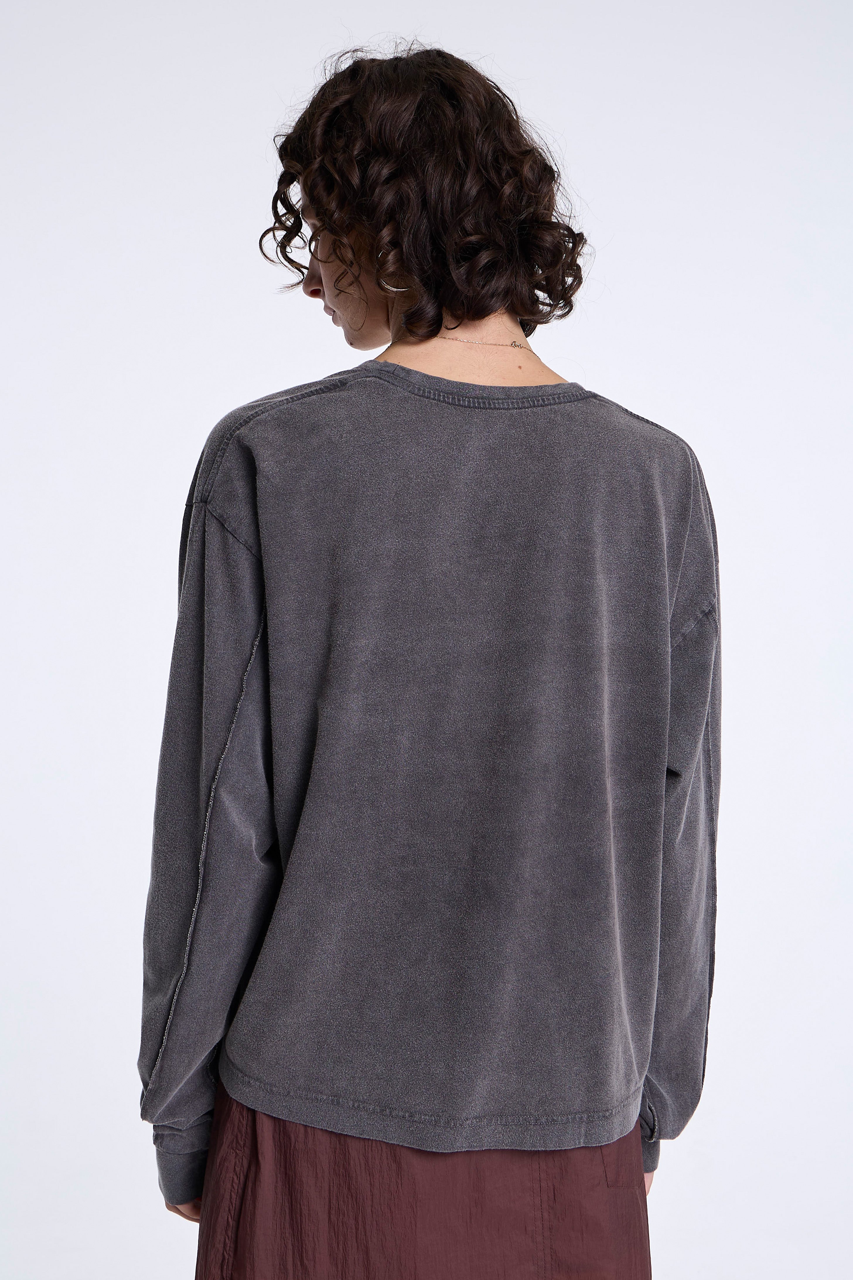 Relaxed Ls Tee Washed Graphite