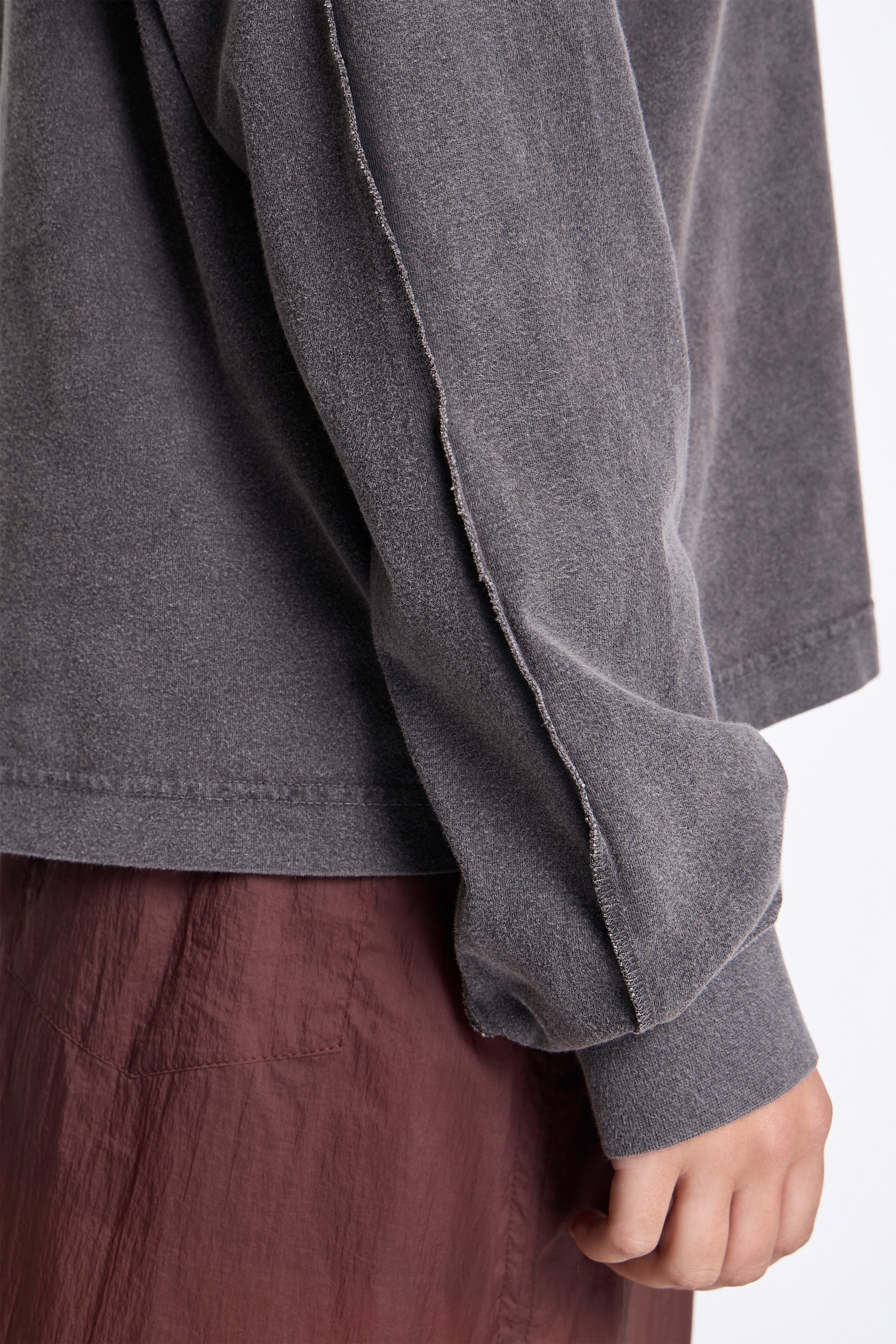 Relaxed Ls Tee Washed Graphite