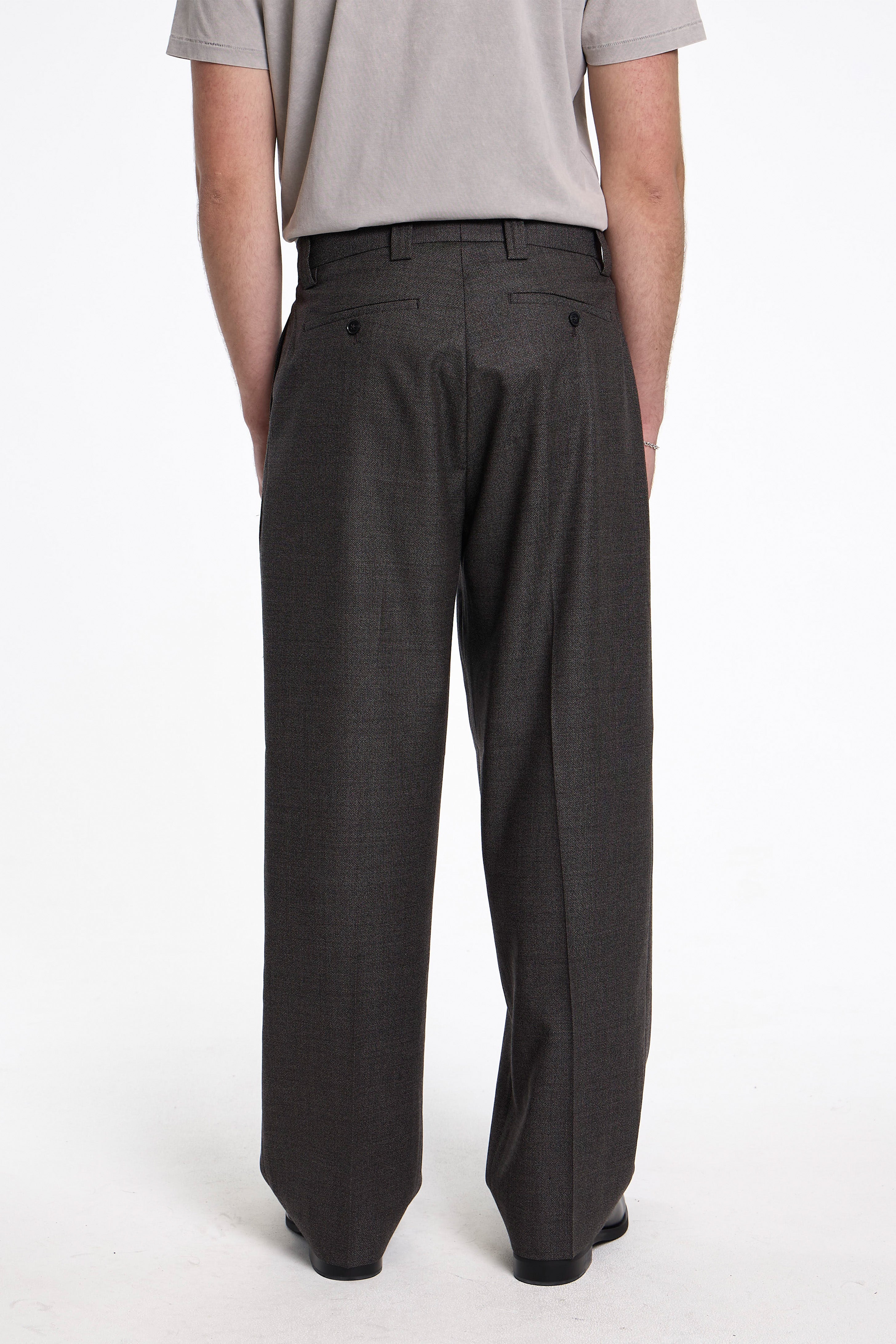 Service Trousers Warm Grey Twist Wool