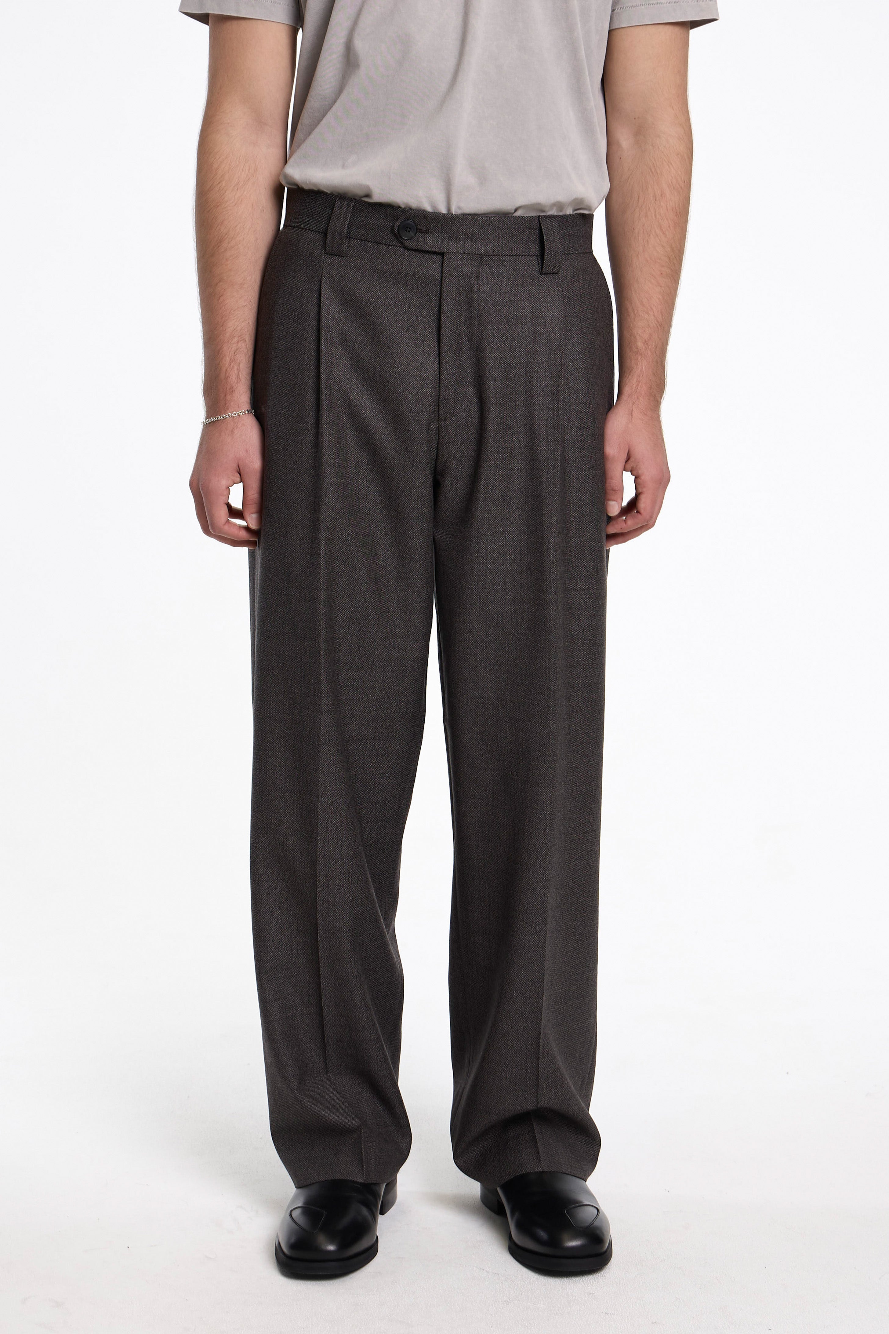 Service Trousers Warm Grey Twist Wool