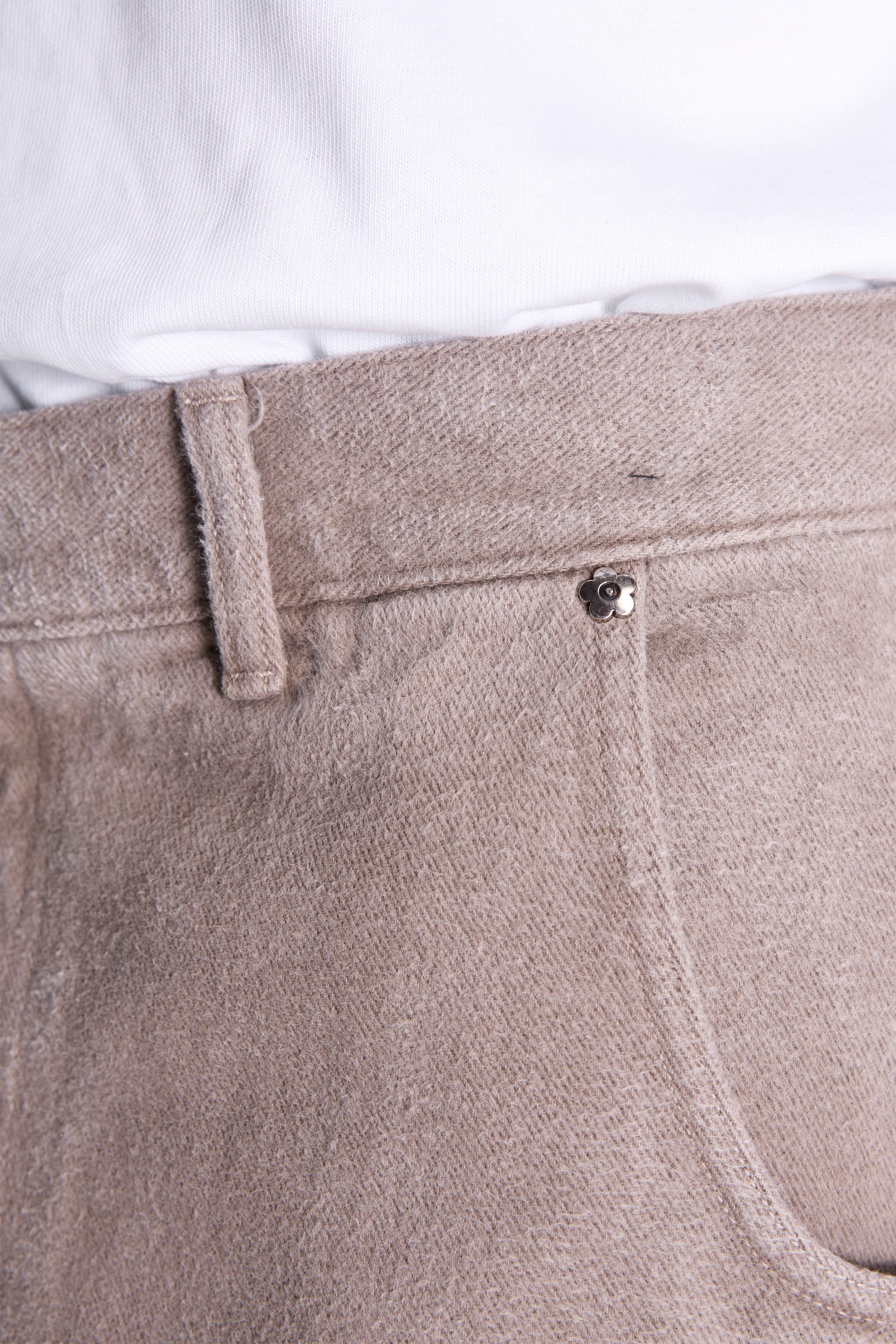 Straight Cut Jeans Brushed Mudstone
