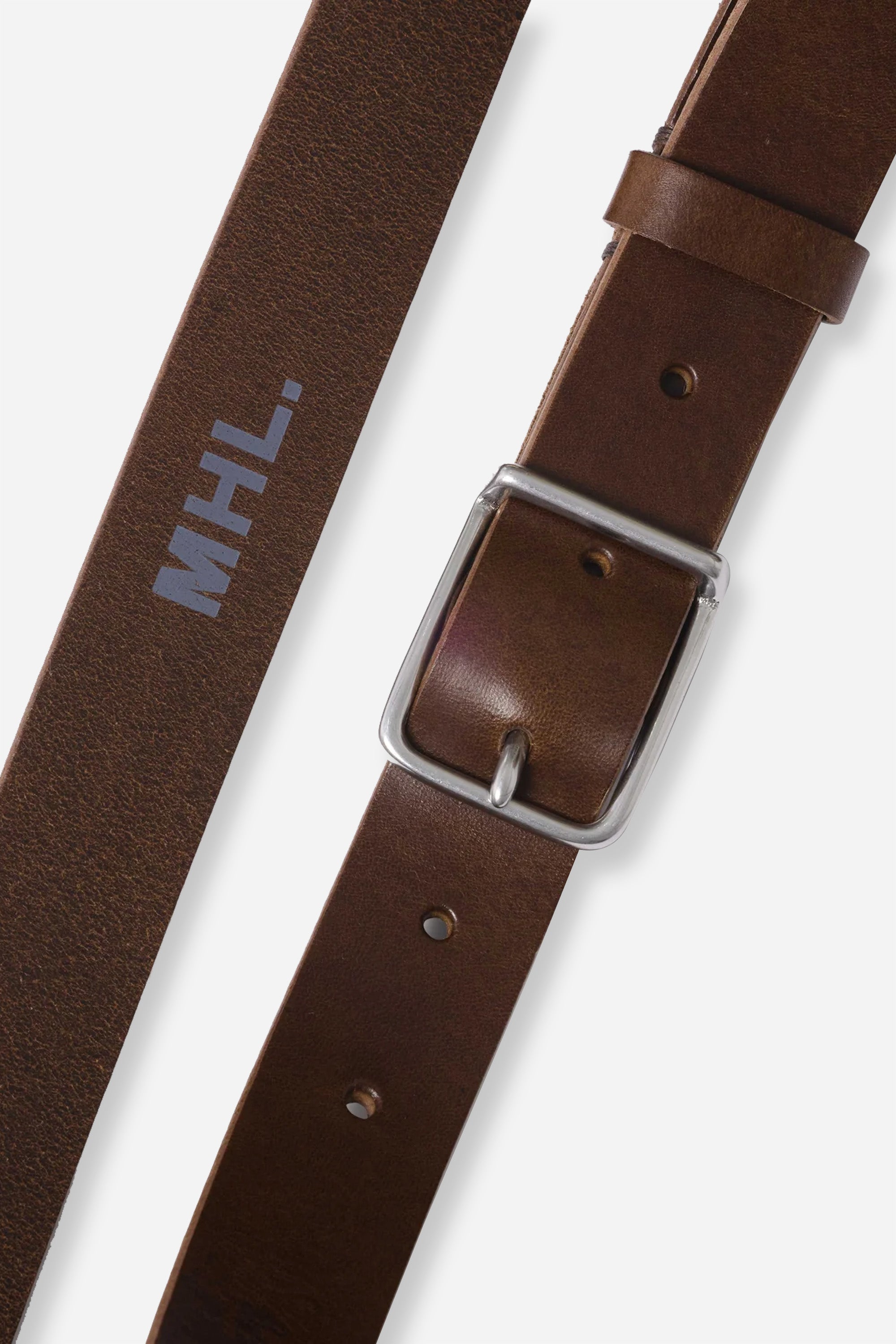 MHL Keeper Buckle Belt  Dark Brown